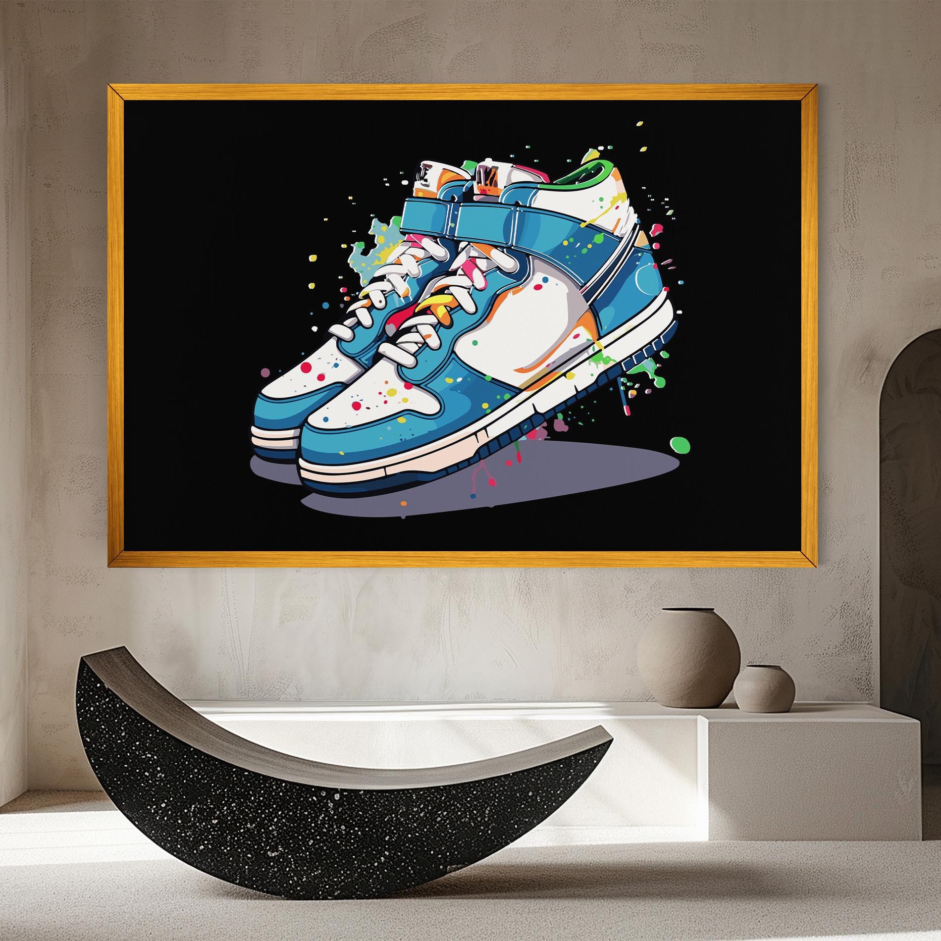 Vászonkép Shoes Splash Color mockup 8