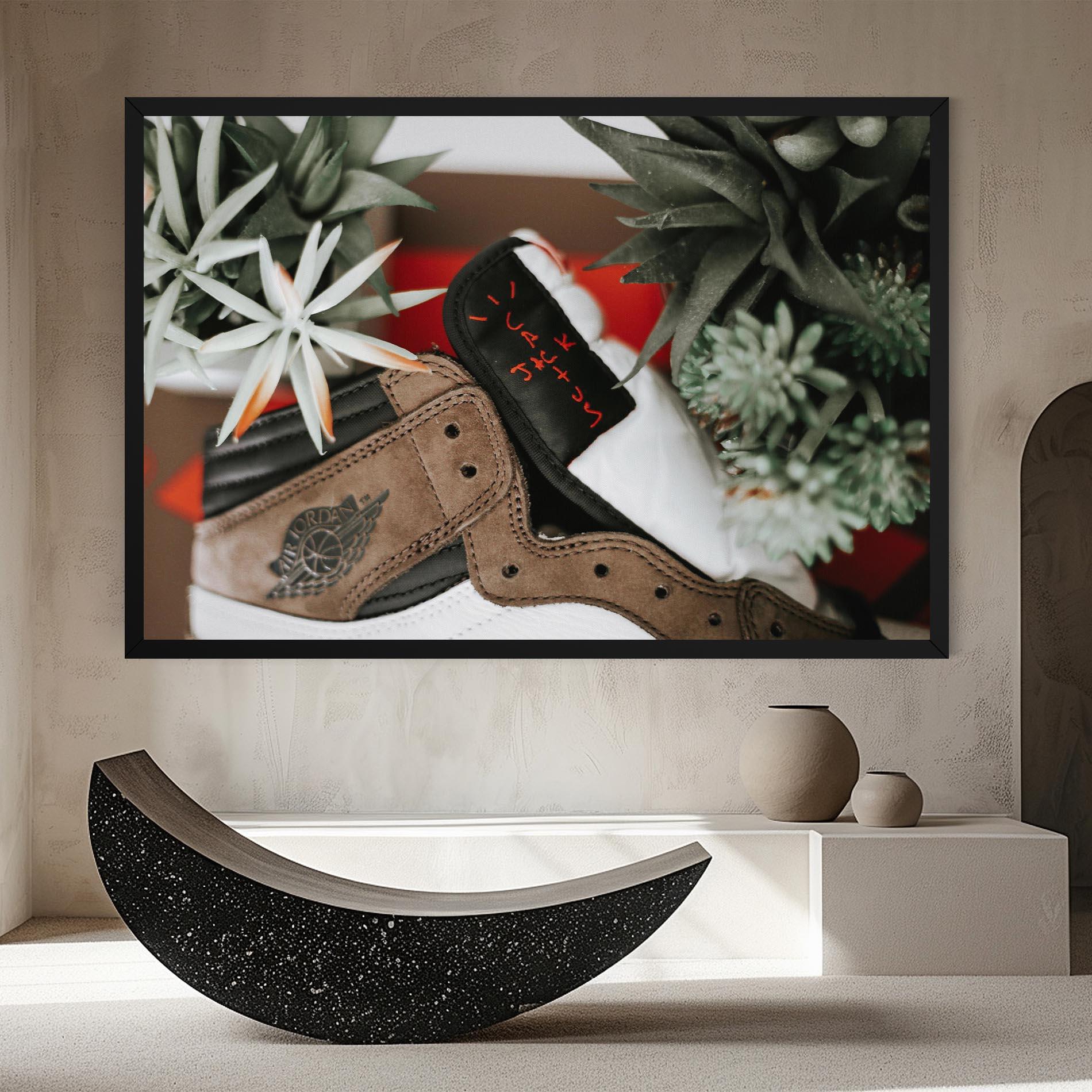 Vászonkép Brown Air Jordan mockup 8