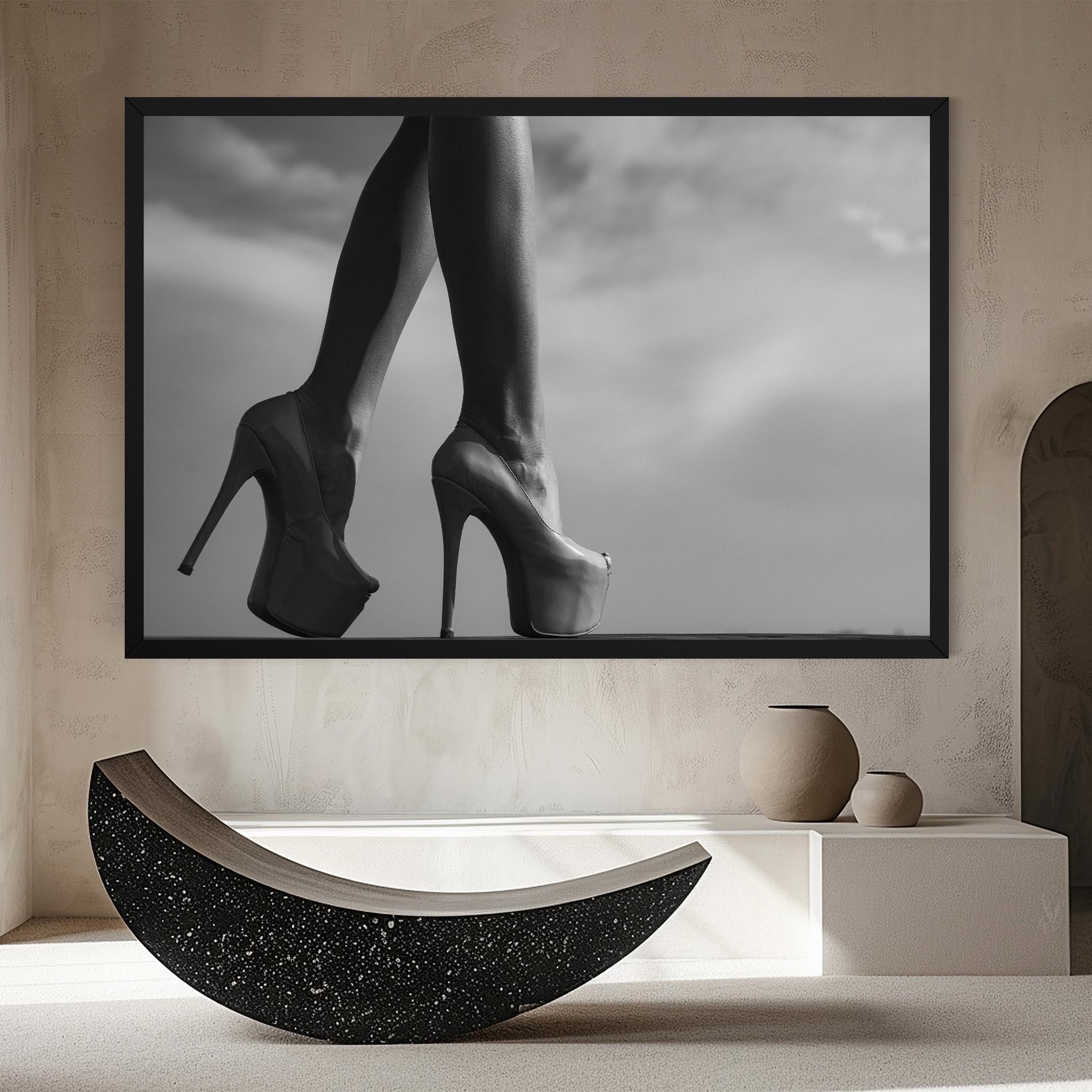 Vászonkép Heels Sky Background mockup 8