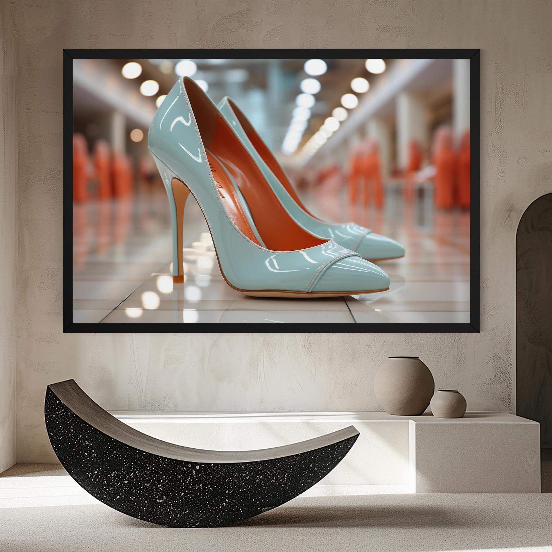 Vászonkép Light Blue Heels mockup 8