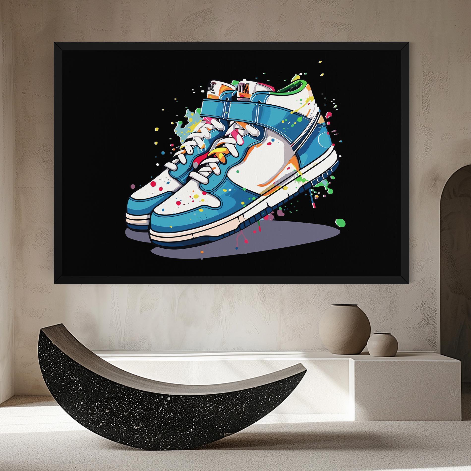 Vászonkép Shoes Splash Color mockup 8