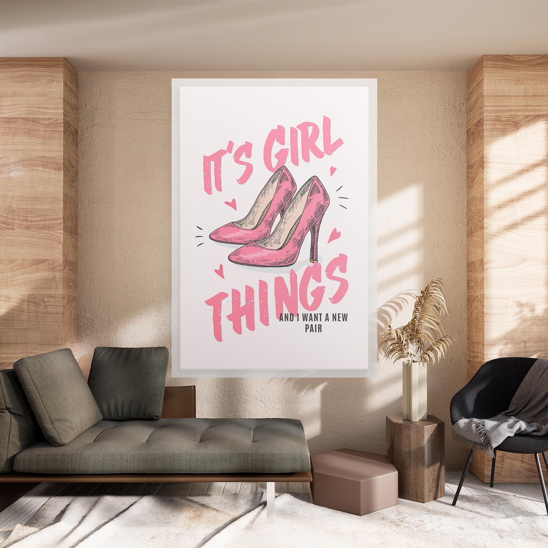 Vászonkép Girl Things mockup 8