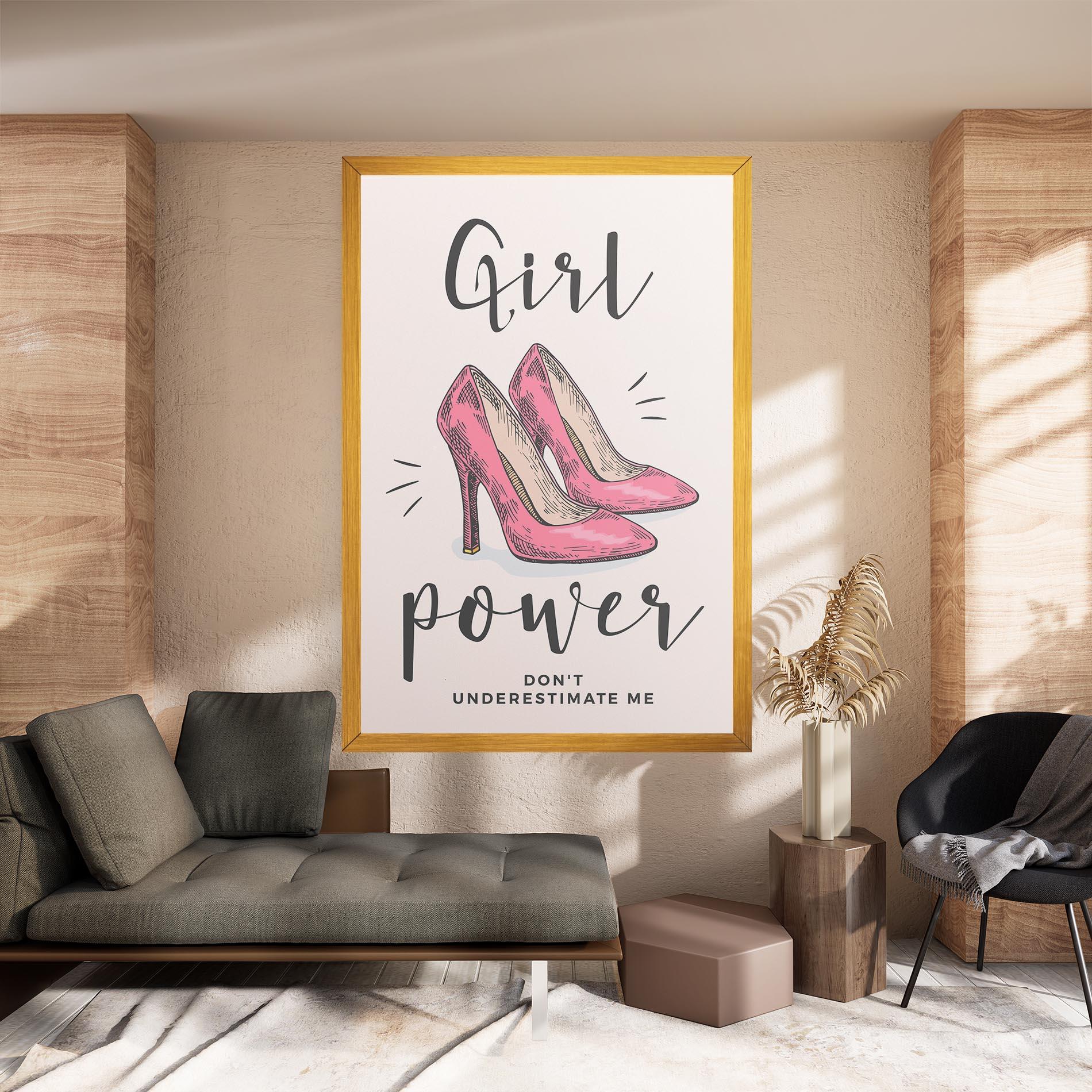 Vászonkép Girl Power mockup 8