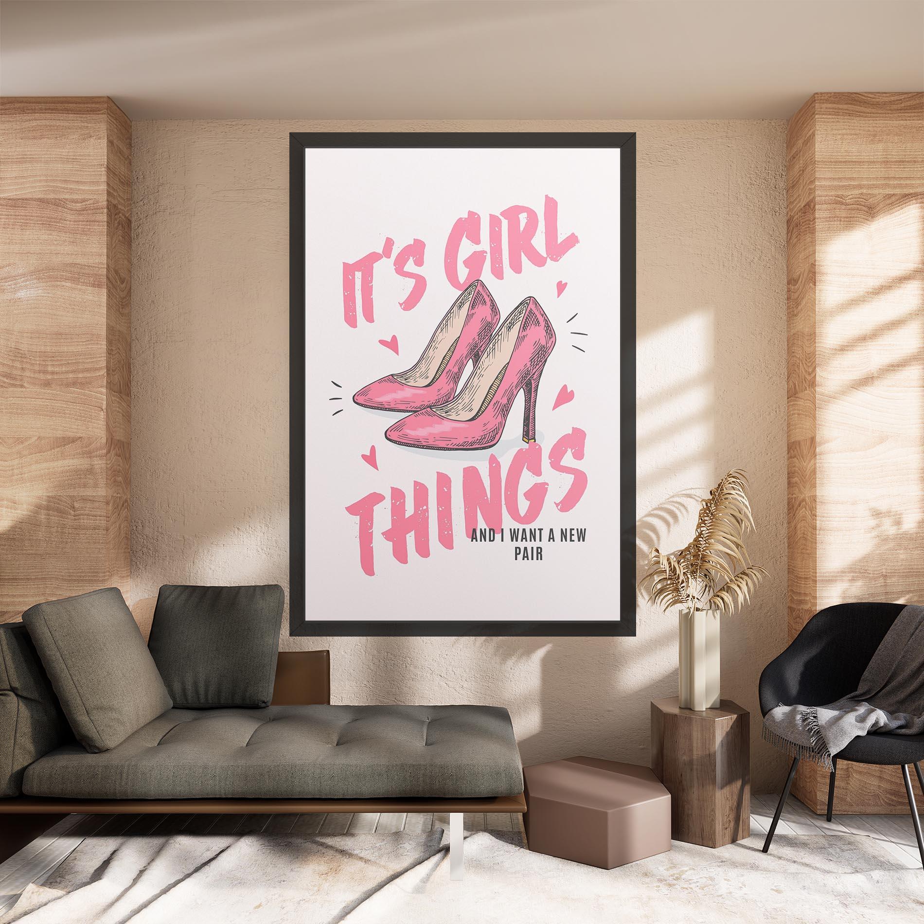 Vászonkép Girl Things mockup 8