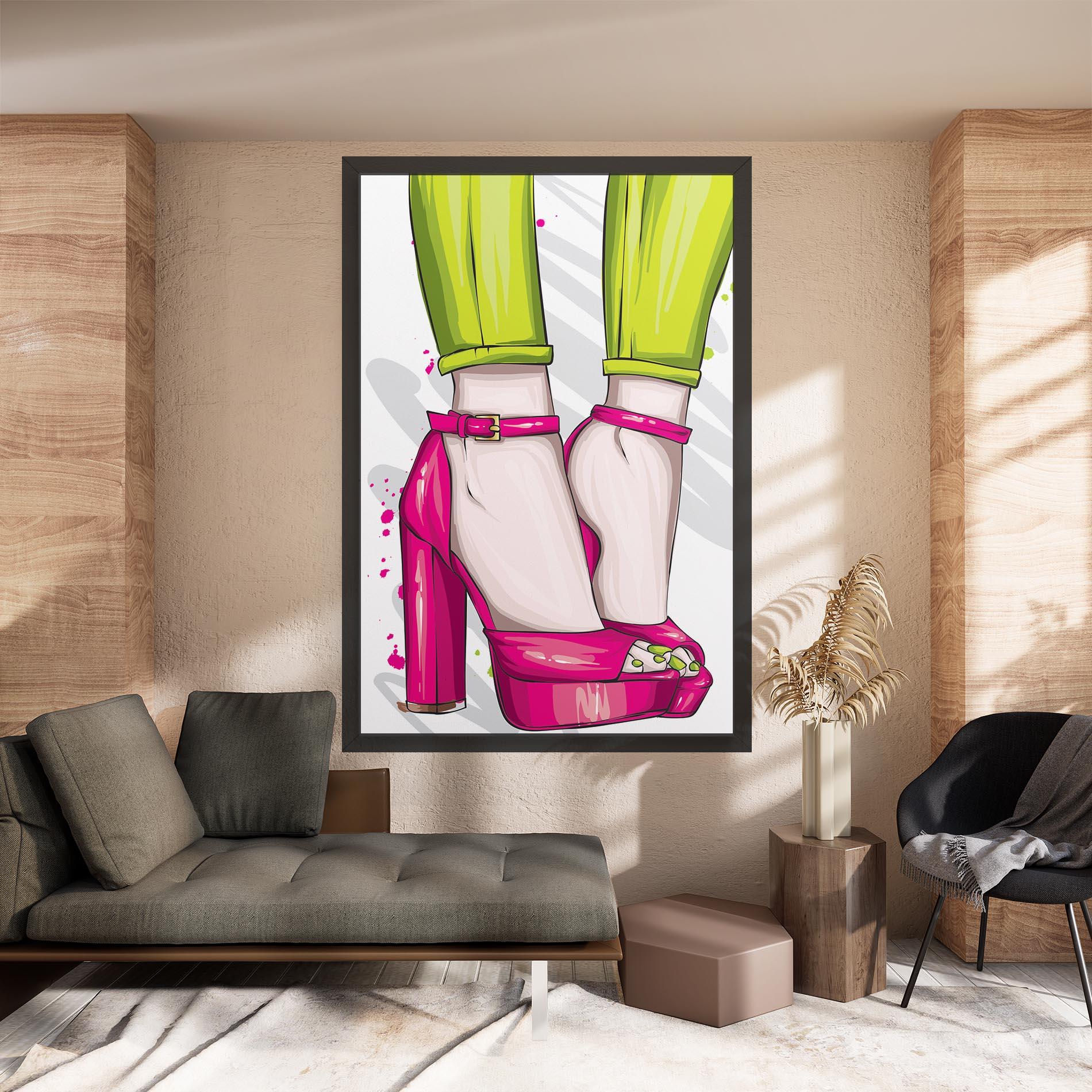 Vászonkép Green Nails mockup 8