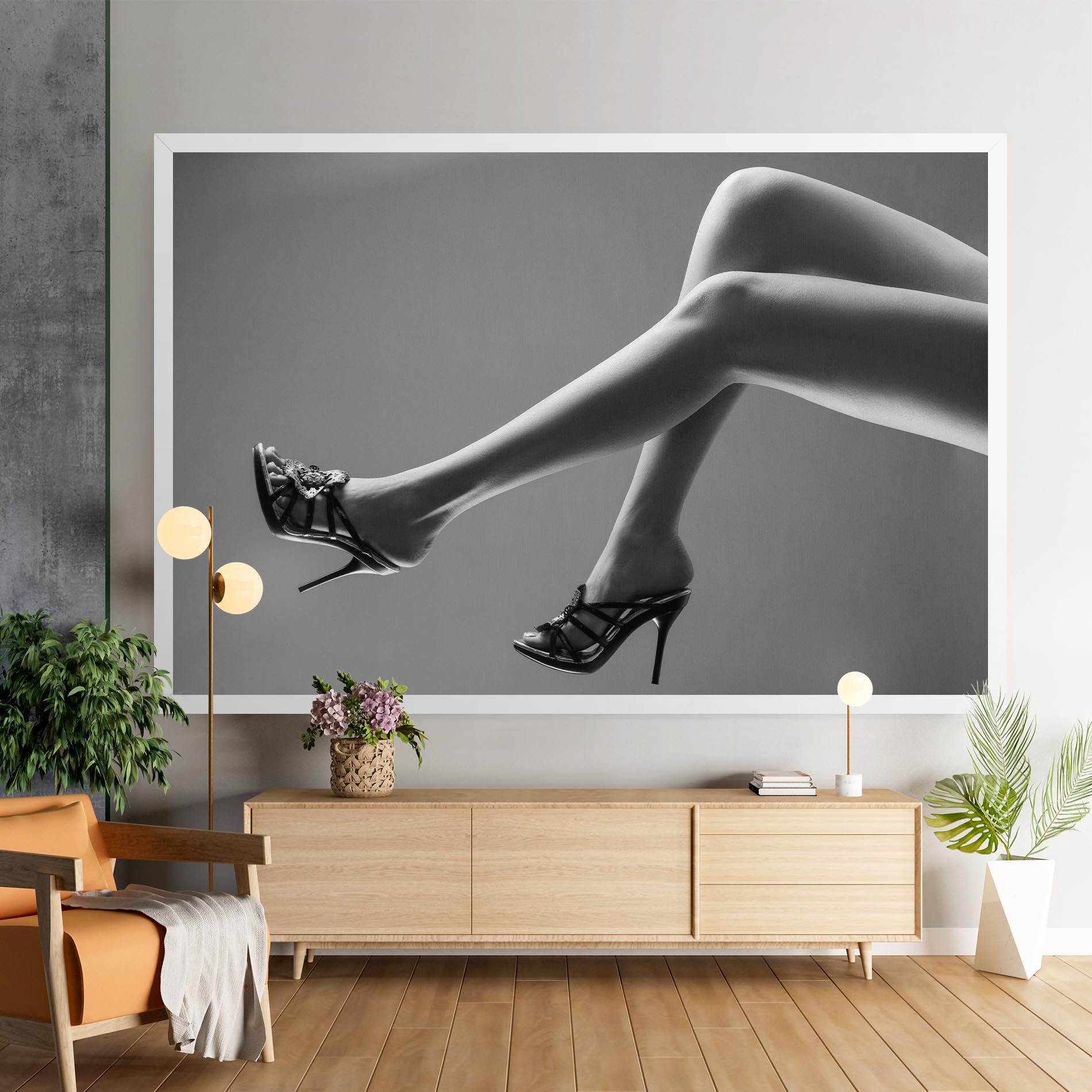 Black Shoes On Grey mockup 9