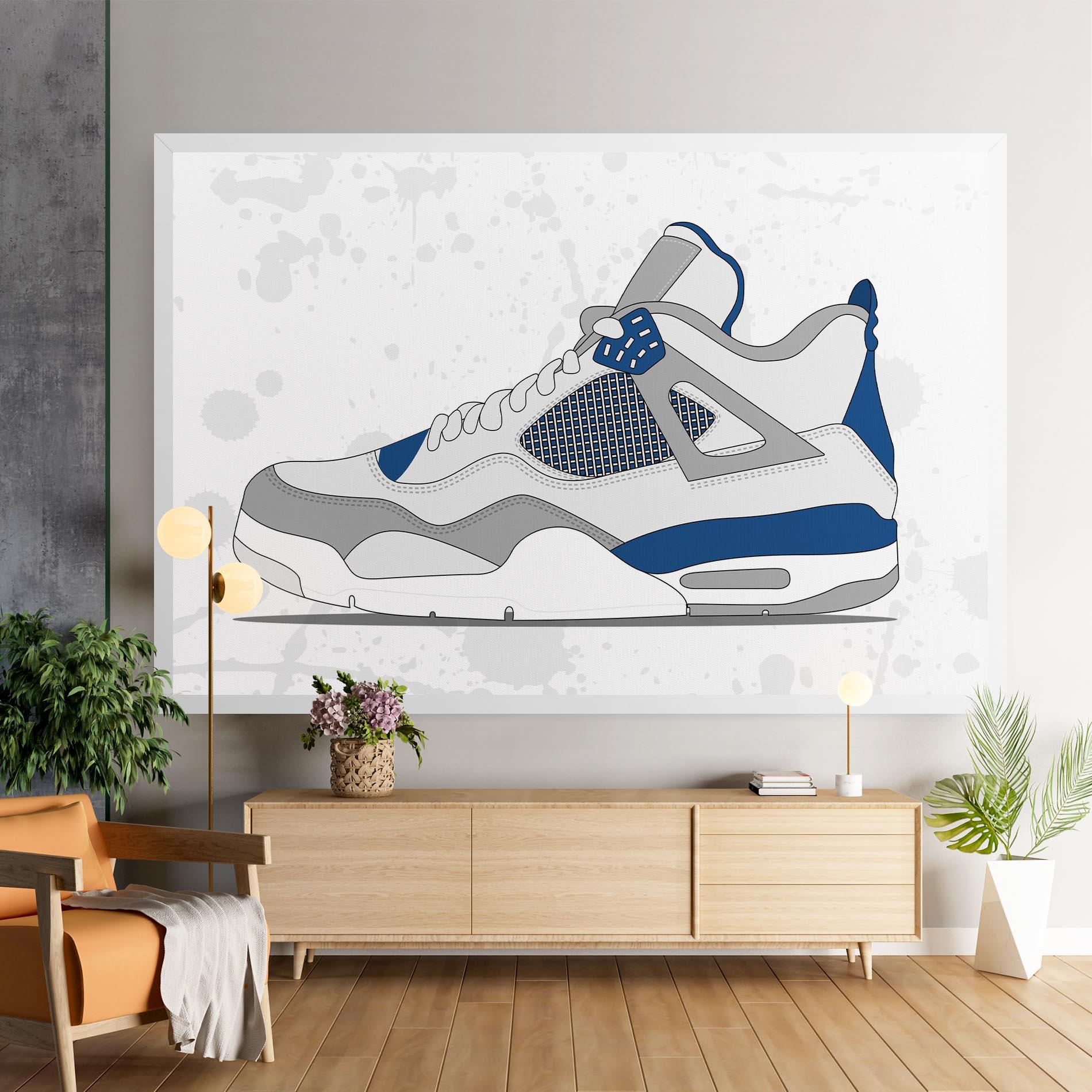 Vászonkép Blue Grey Sneakers mockup 9
