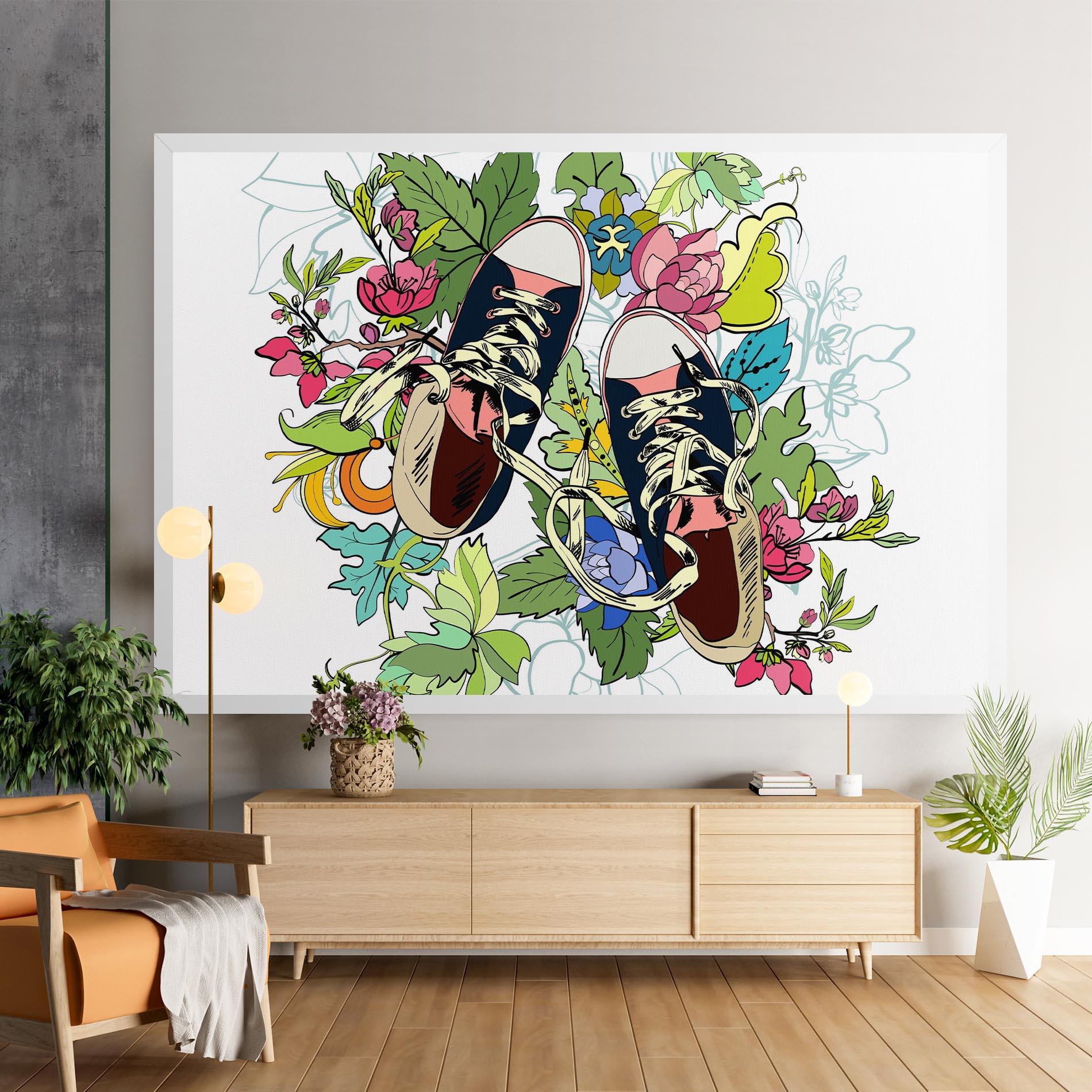 Vászonkép Flower Shoes mockup 9