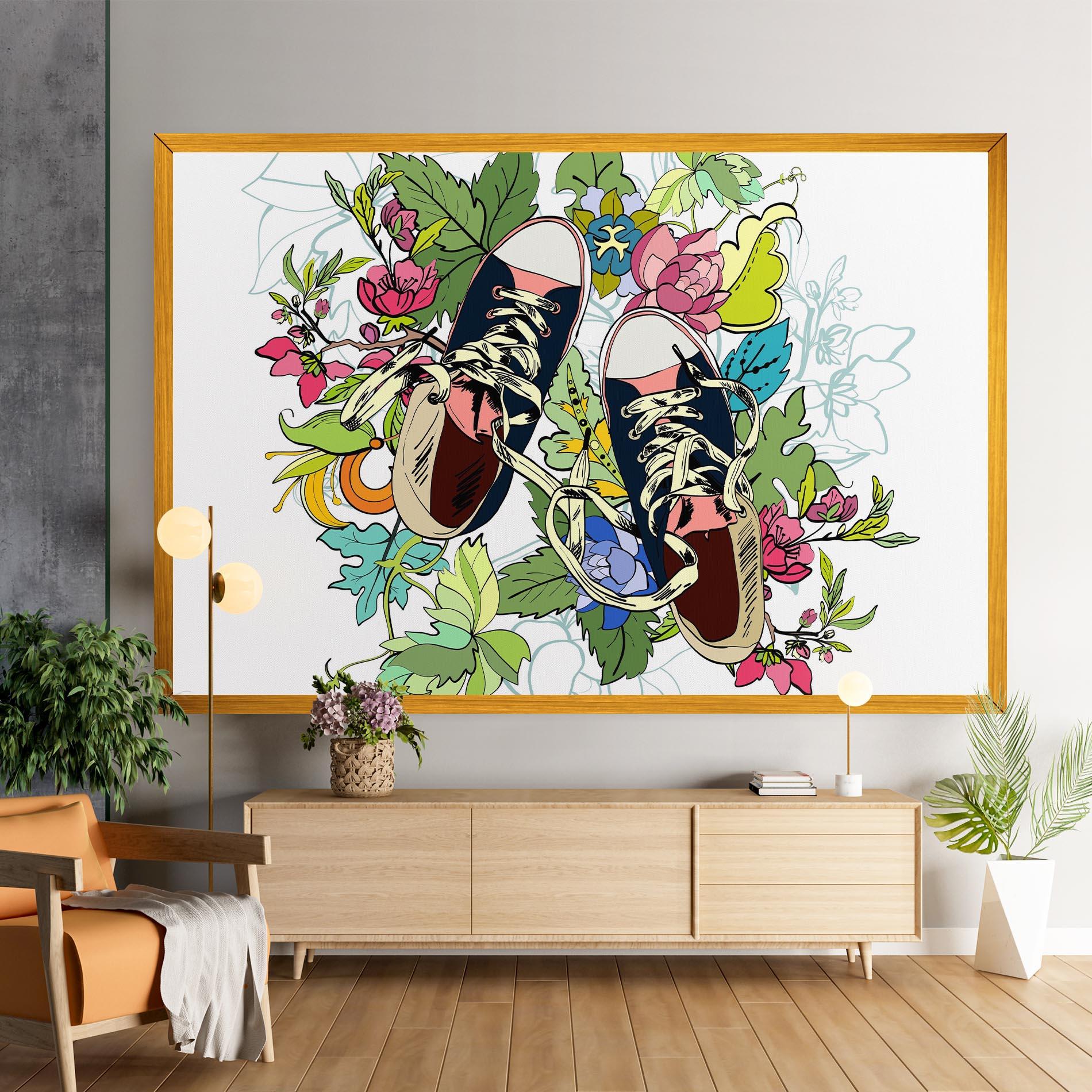 Vászonkép Flower Shoes mockup 9