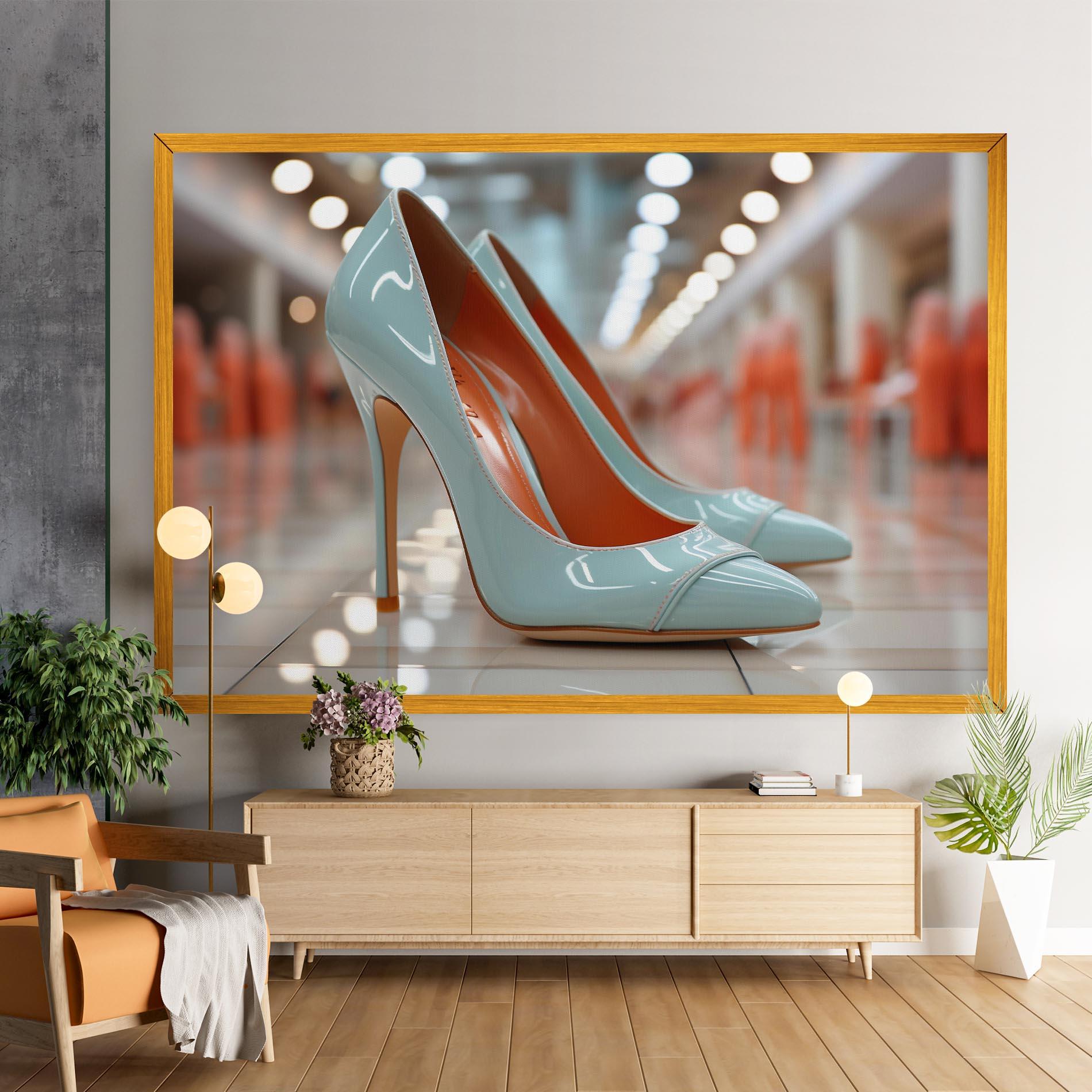 Vászonkép Light Blue Heels mockup 9