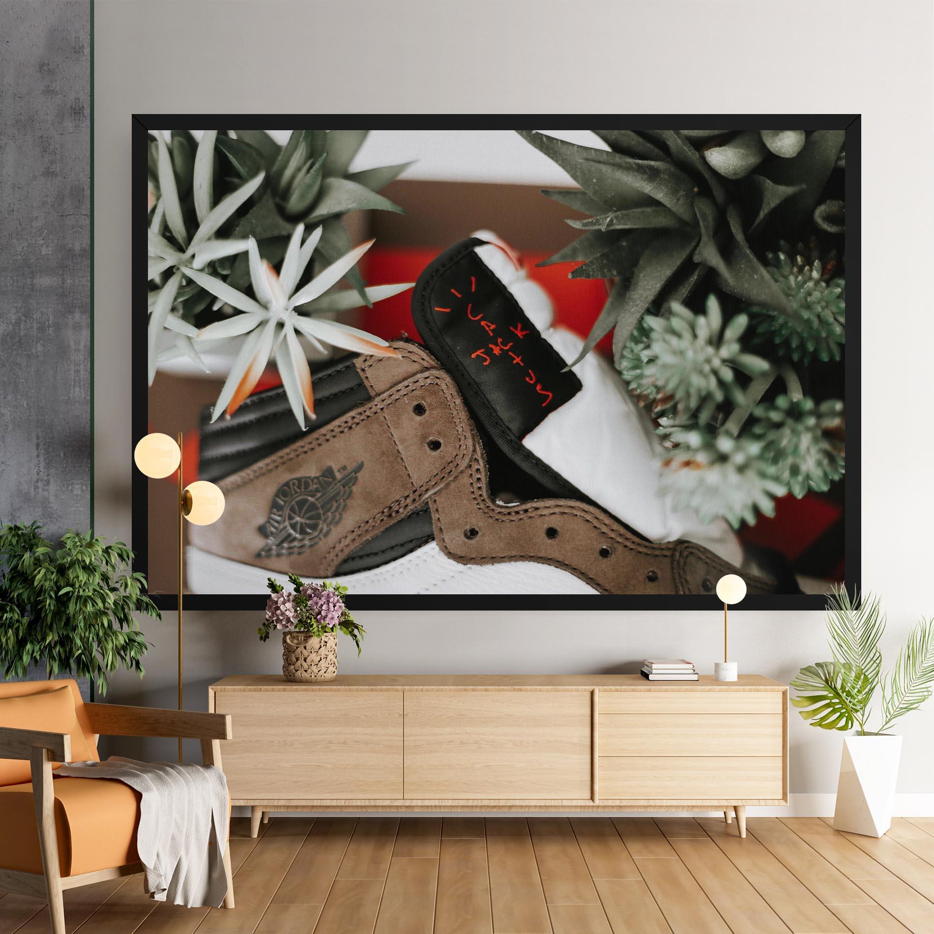 Vászonkép Brown Air Jordan mockup 9