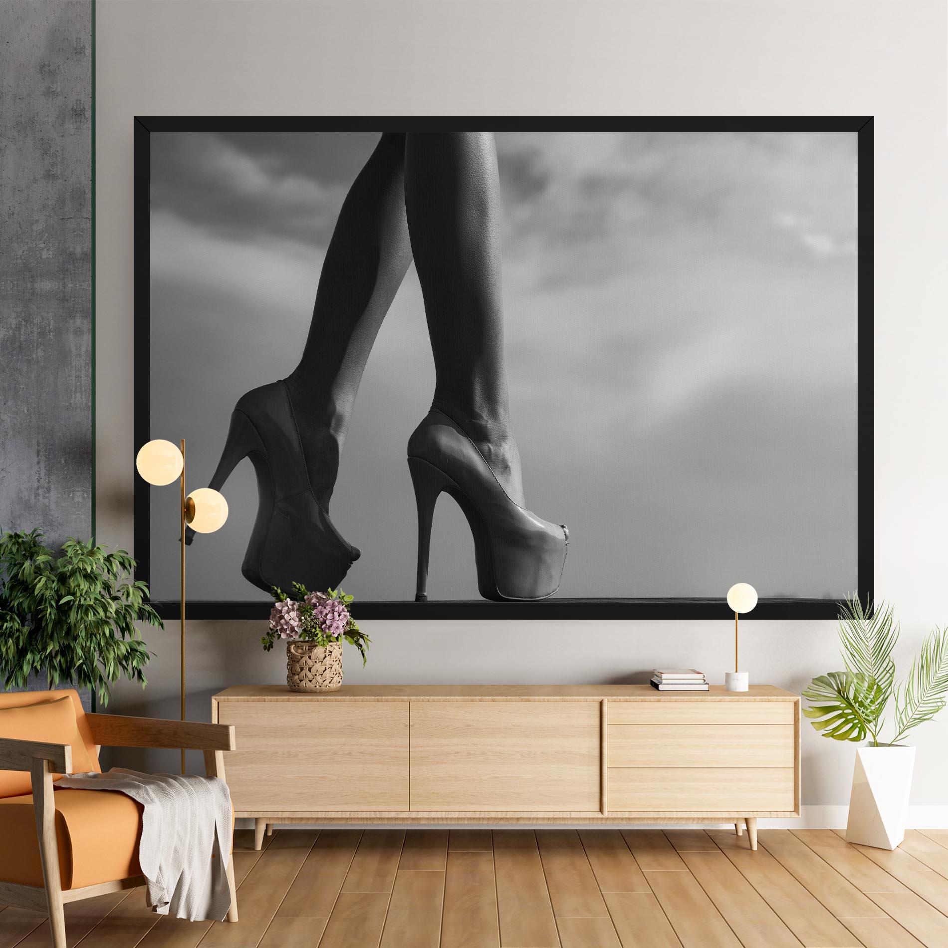 Vászonkép Heels Sky Background mockup 9