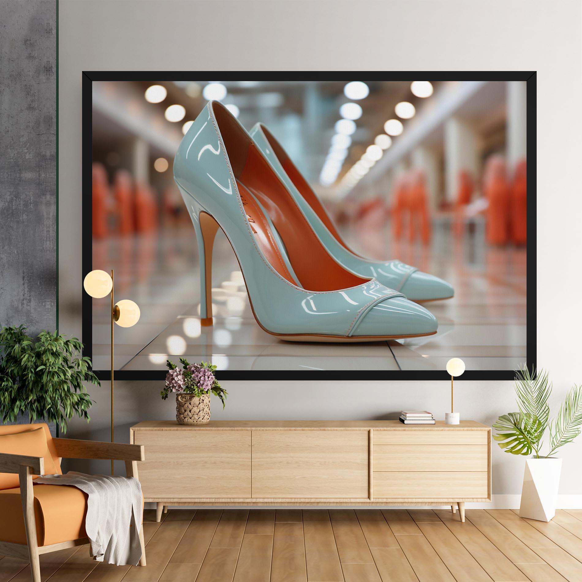 Vászonkép Light Blue Heels mockup 9