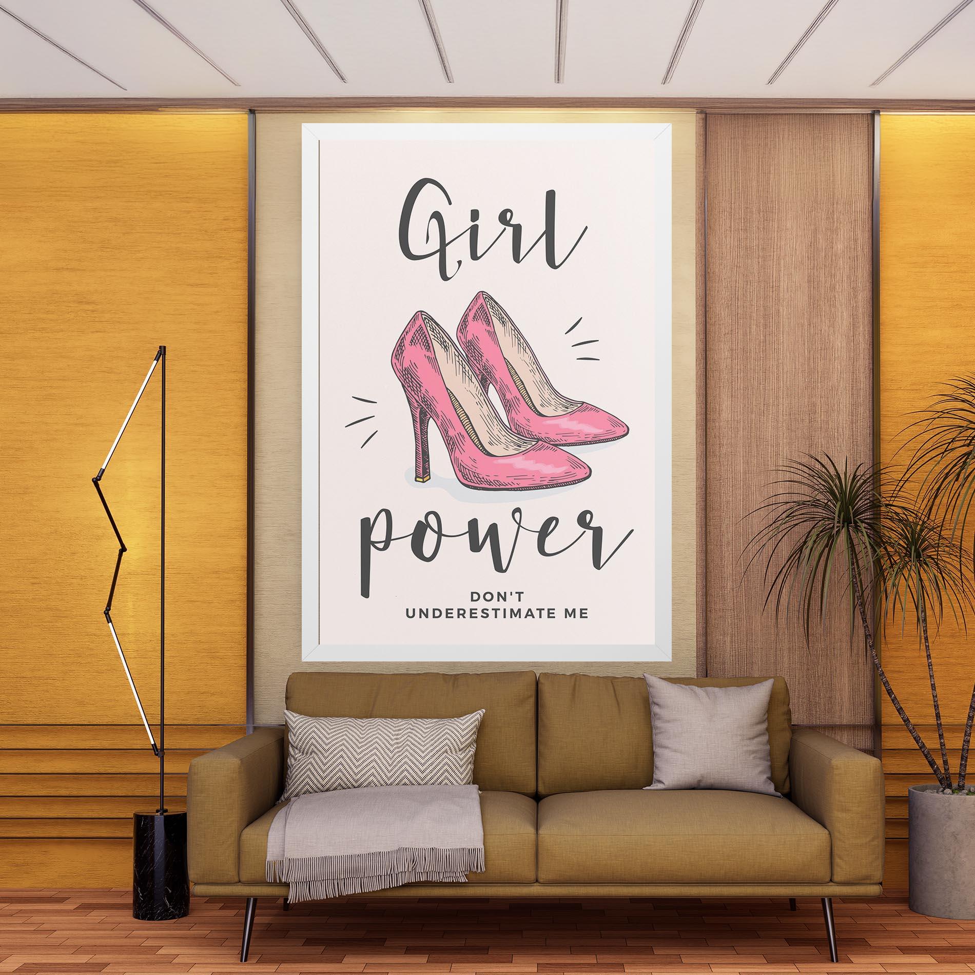 Vászonkép Girl Power mockup 9