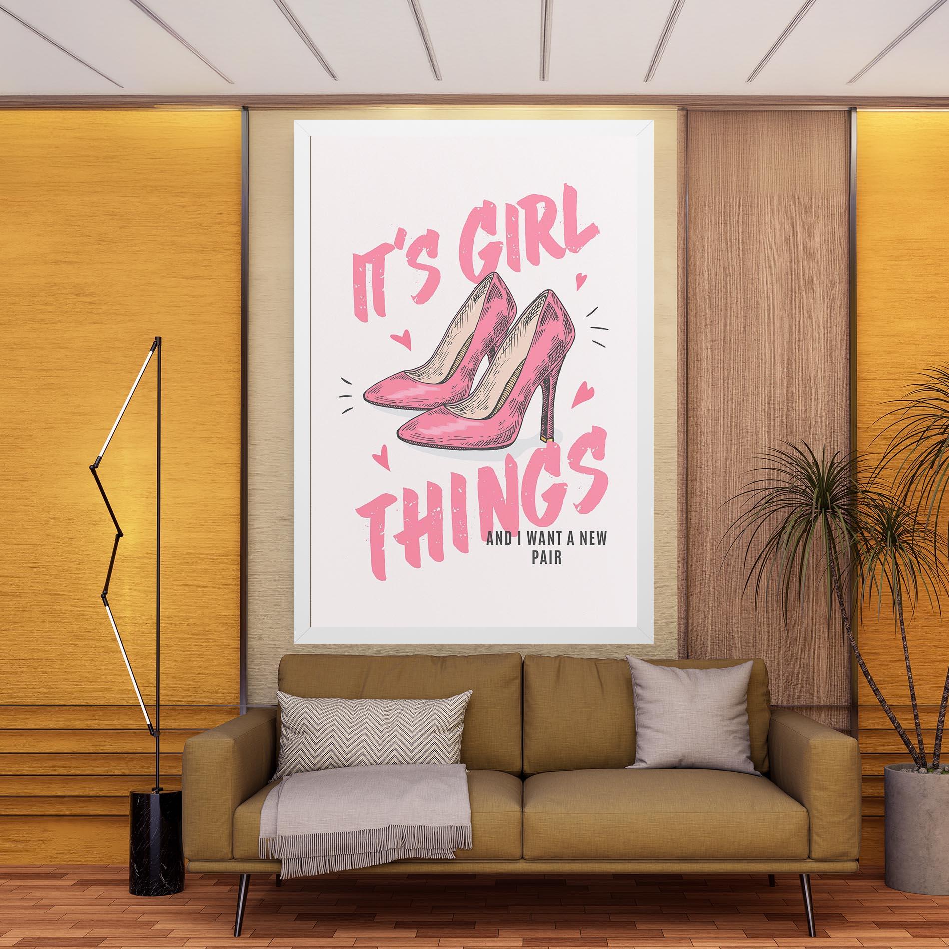 Vászonkép Girl Things mockup 9