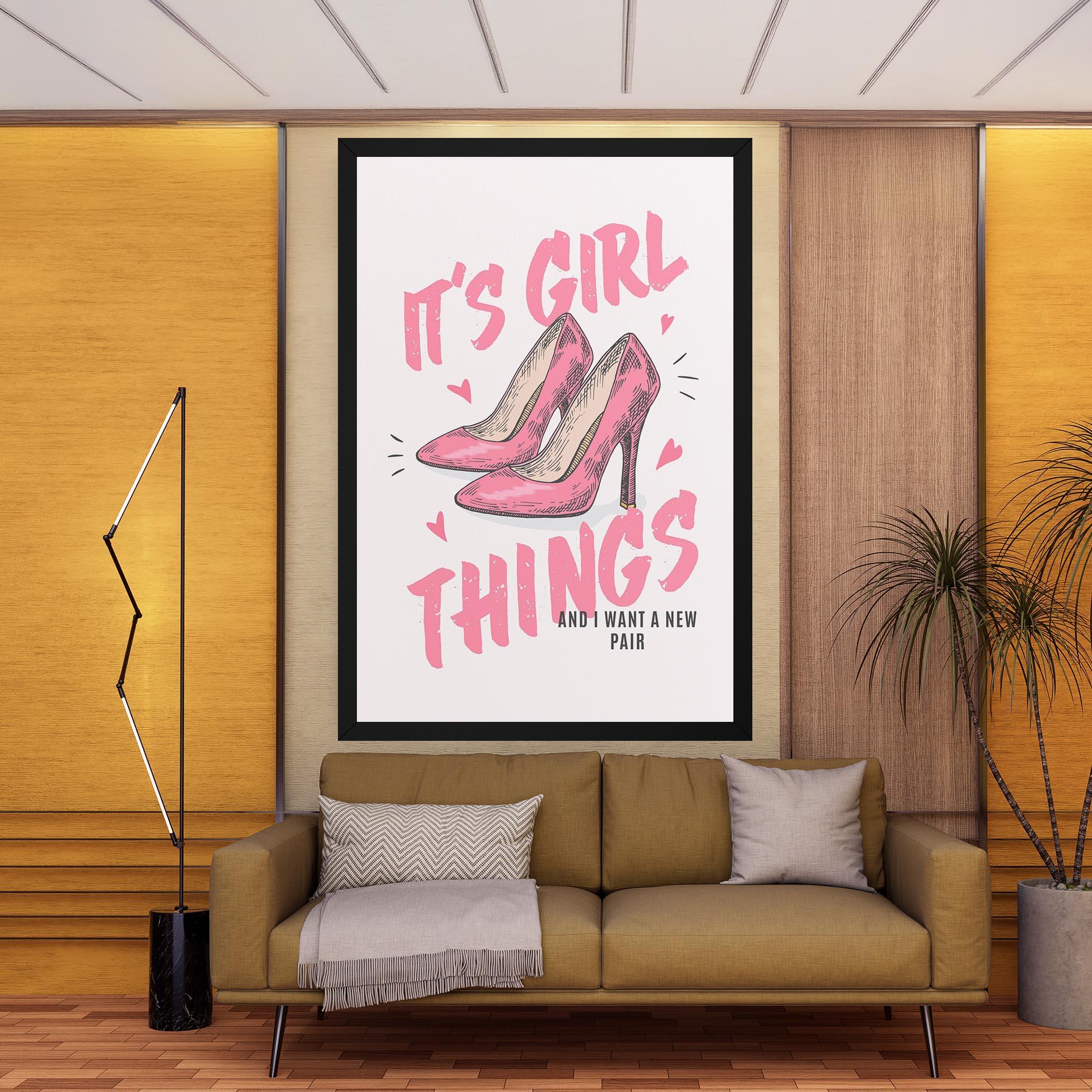 Vászonkép Girl Things mockup 9