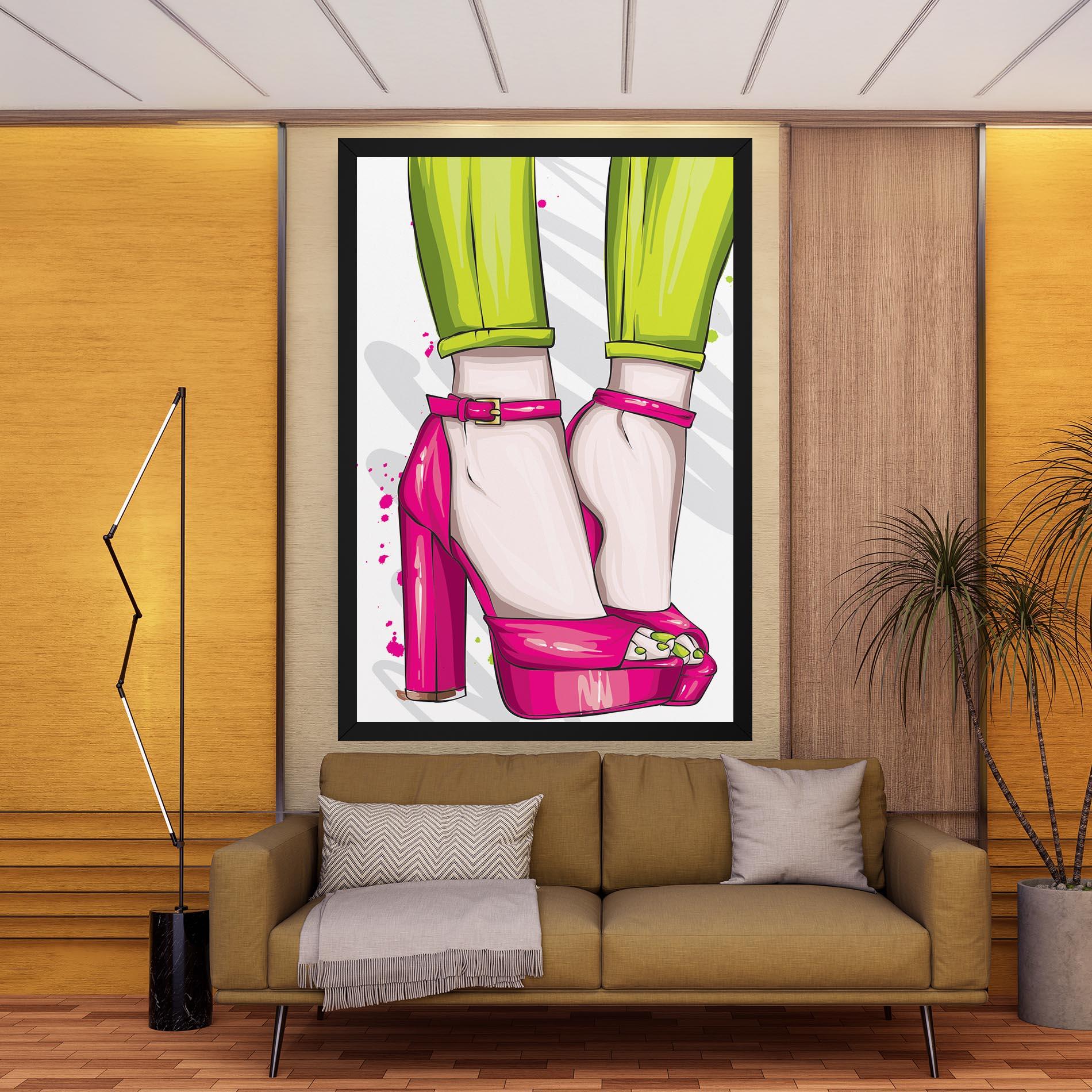 Vászonkép Green Nails mockup 9