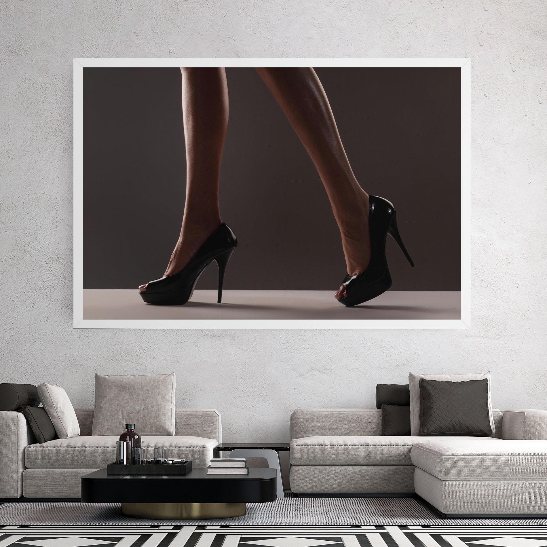 Vászonkép Black High Heels mockup 2