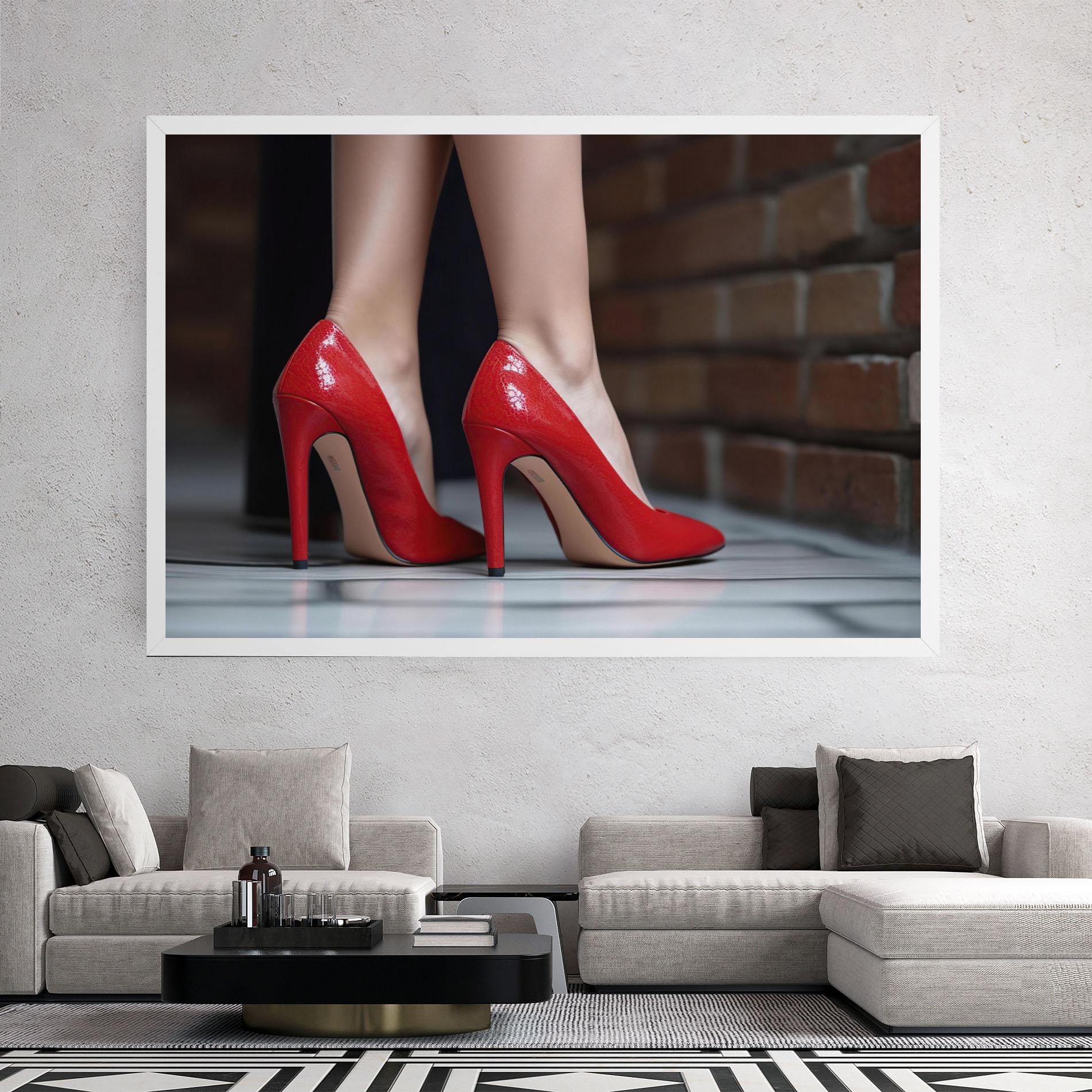 Vászonkép Sexy Red Heels mockup 2