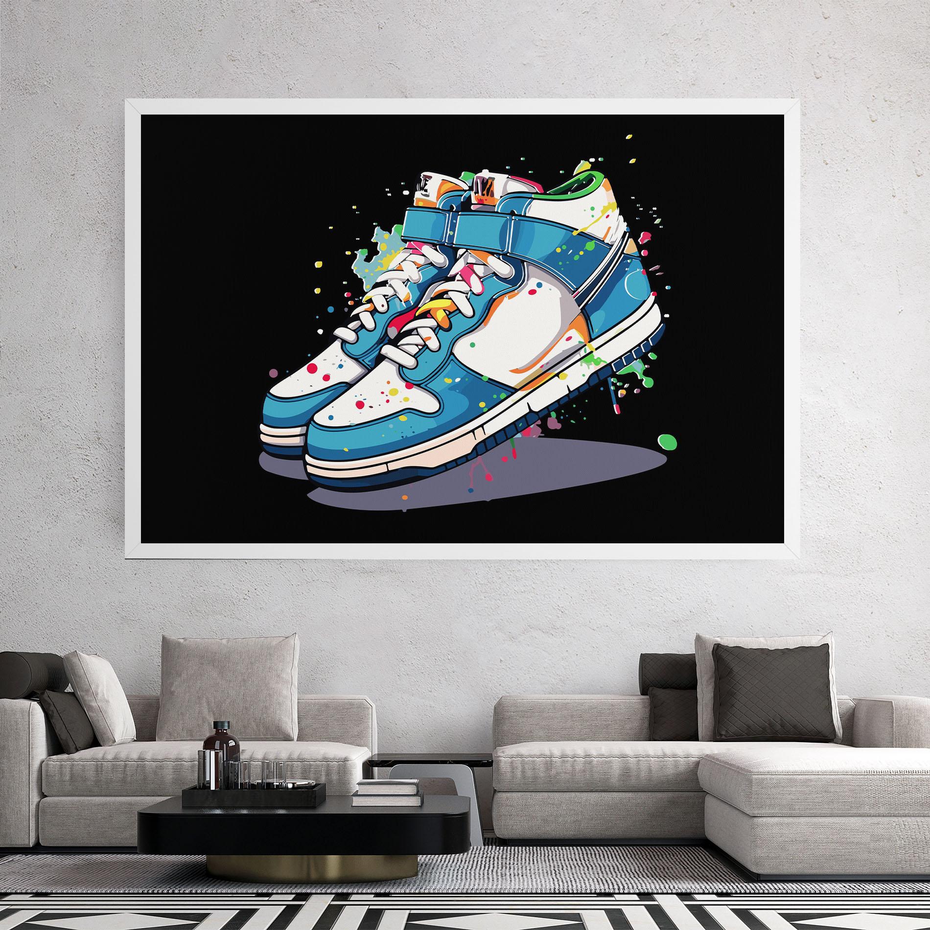 Vászonkép Shoes Splash Color mockup 2