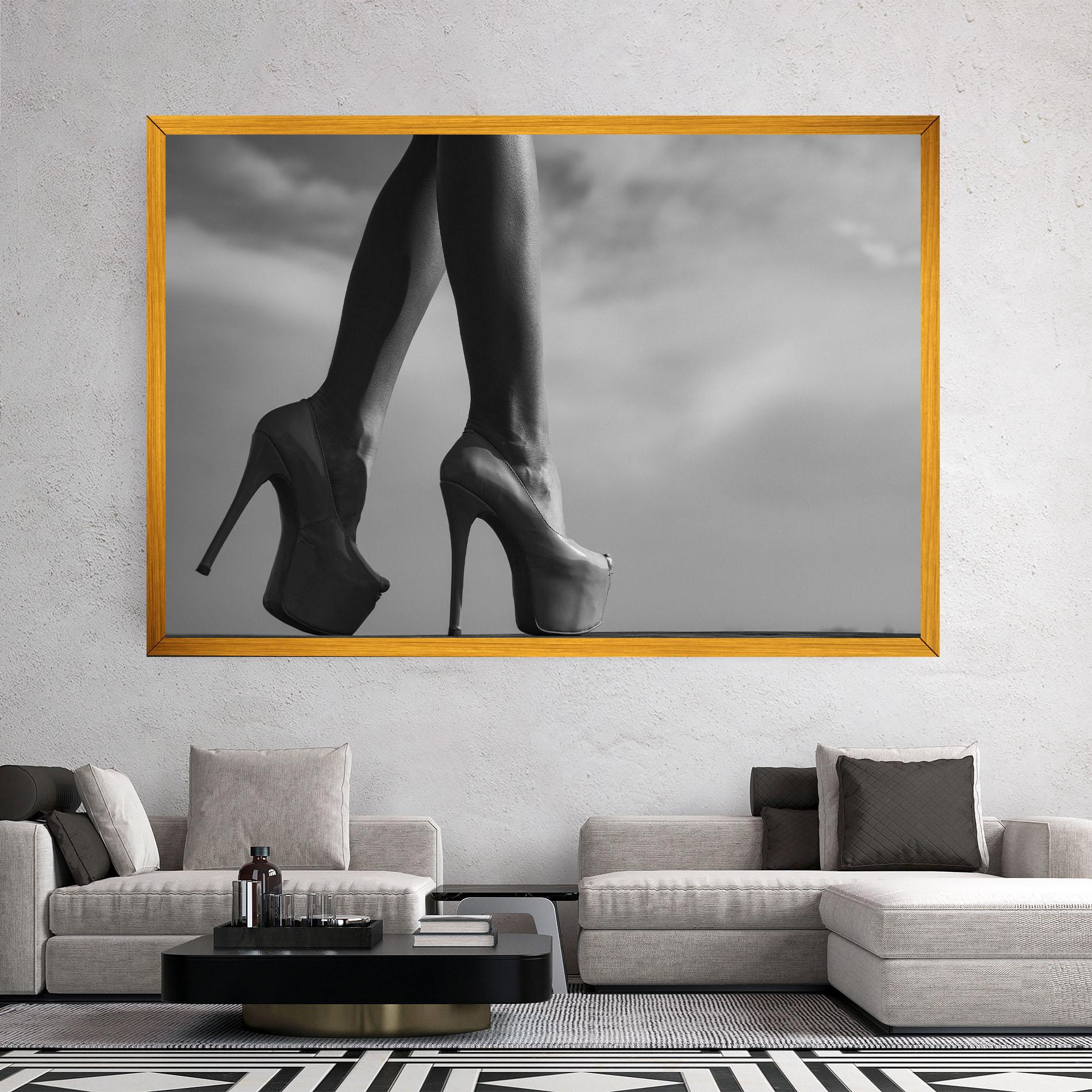 Vászonkép Heels Sky Background mockup 2