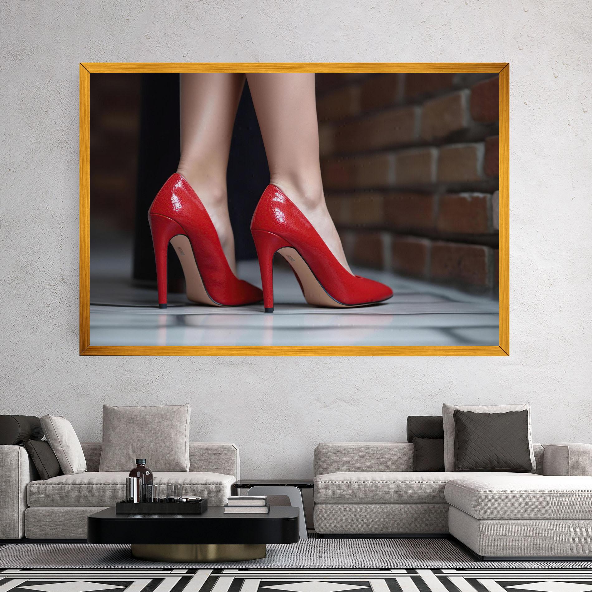 Vászonkép Sexy Red Heels mockup 2