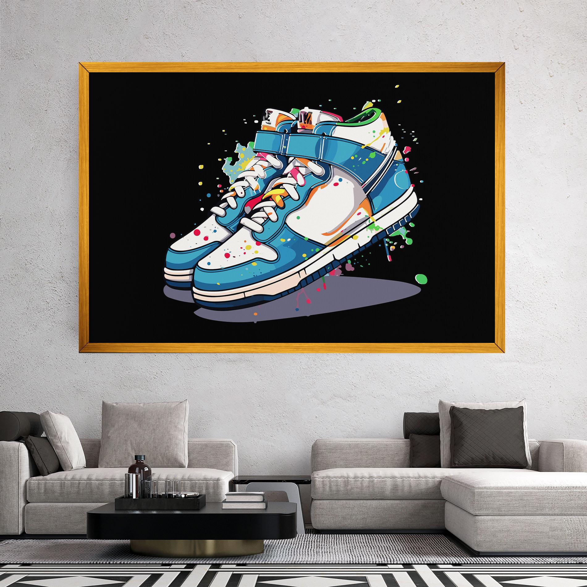 Vászonkép Shoes Splash Color mockup 2