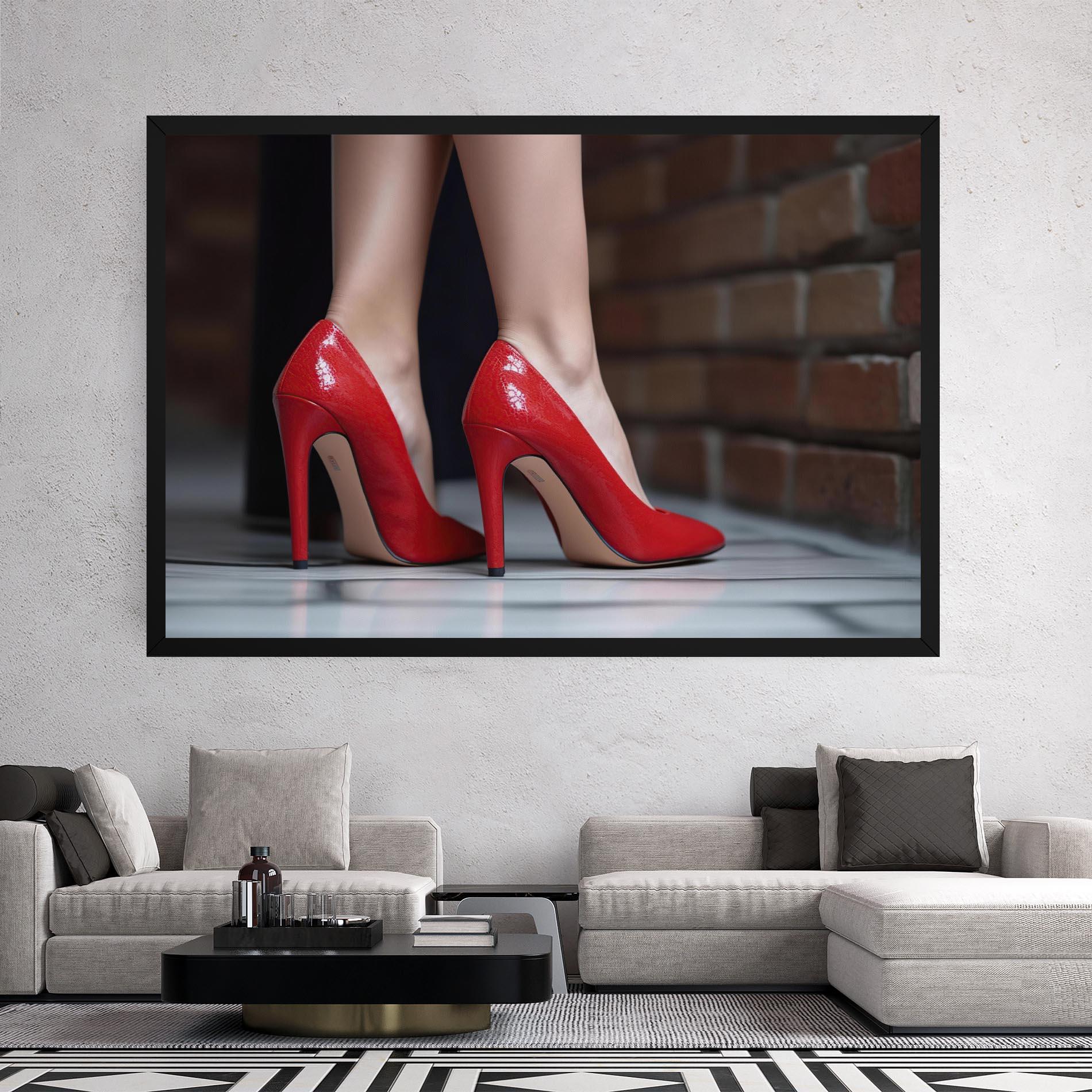 Vászonkép Sexy Red Heels mockup 2