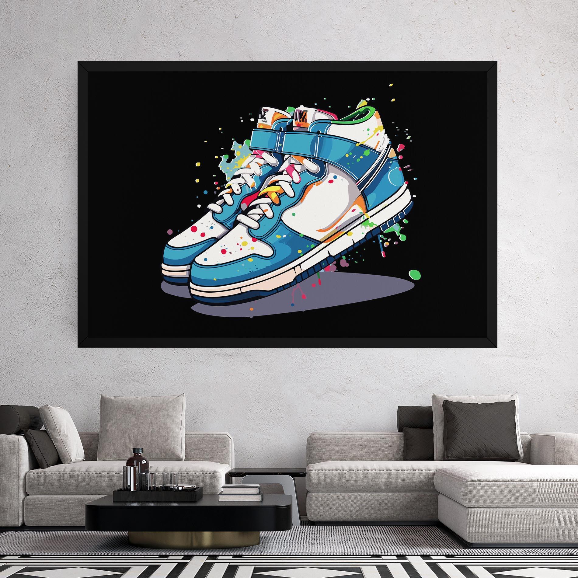 Vászonkép Shoes Splash Color mockup 2