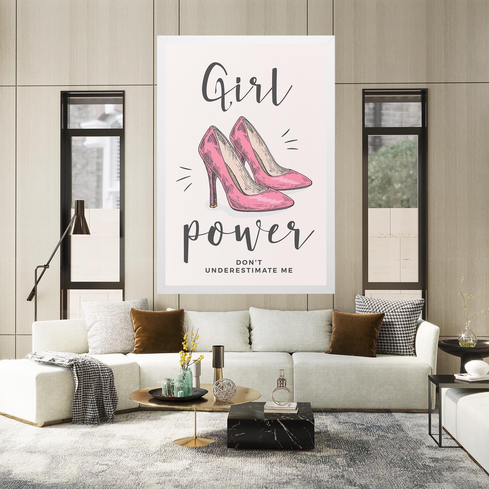 Vászonkép Girl Power mockup 2