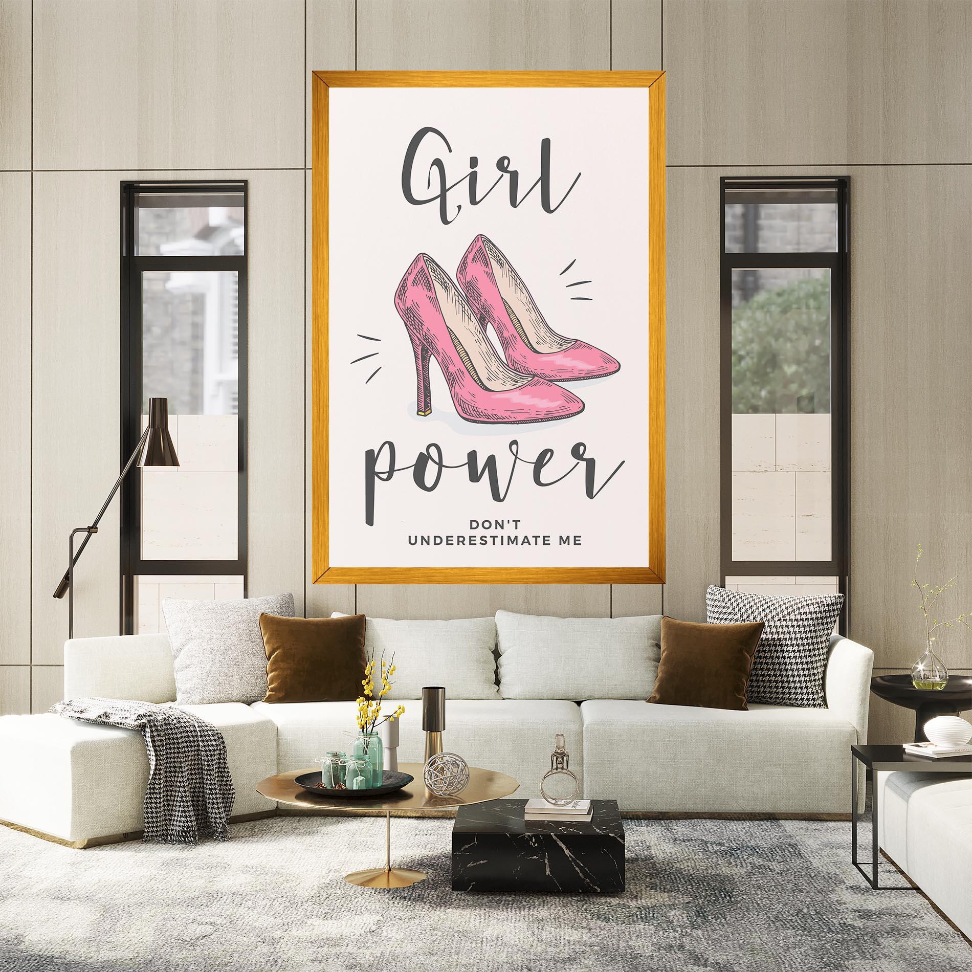 Vászonkép Girl Power mockup 2