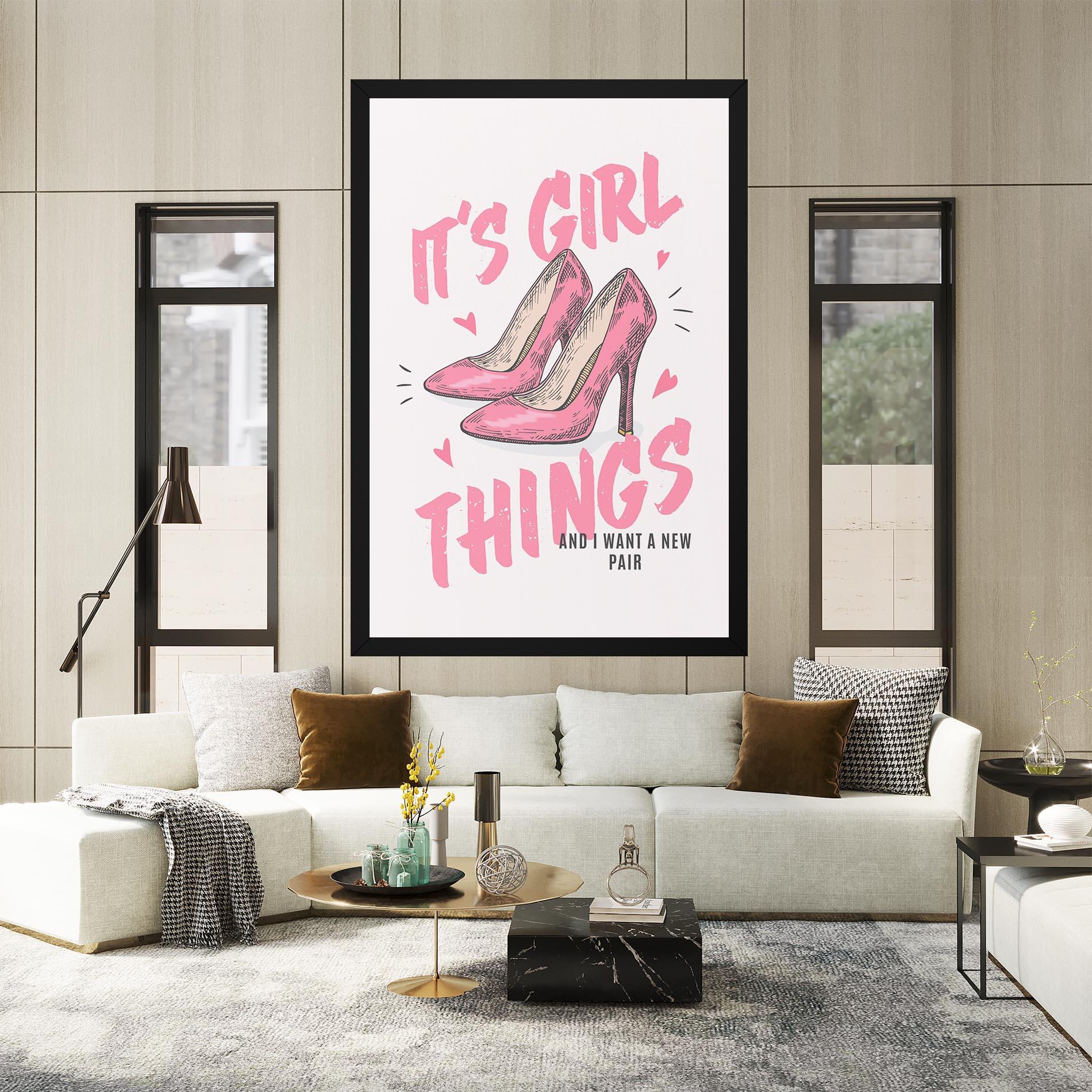 Vászonkép Girl Things mockup 2