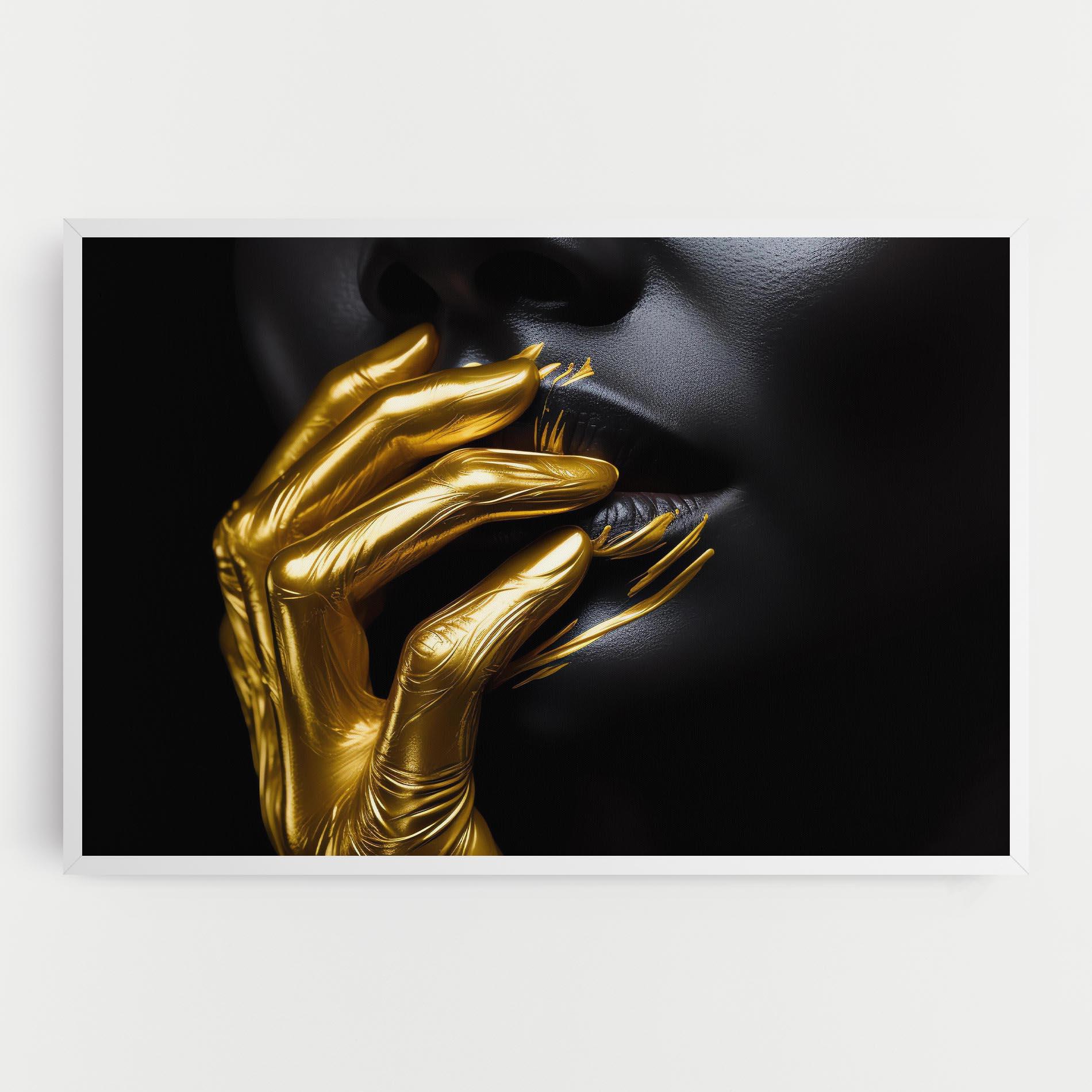 Vászonkép Gold Small Hand mockup 0