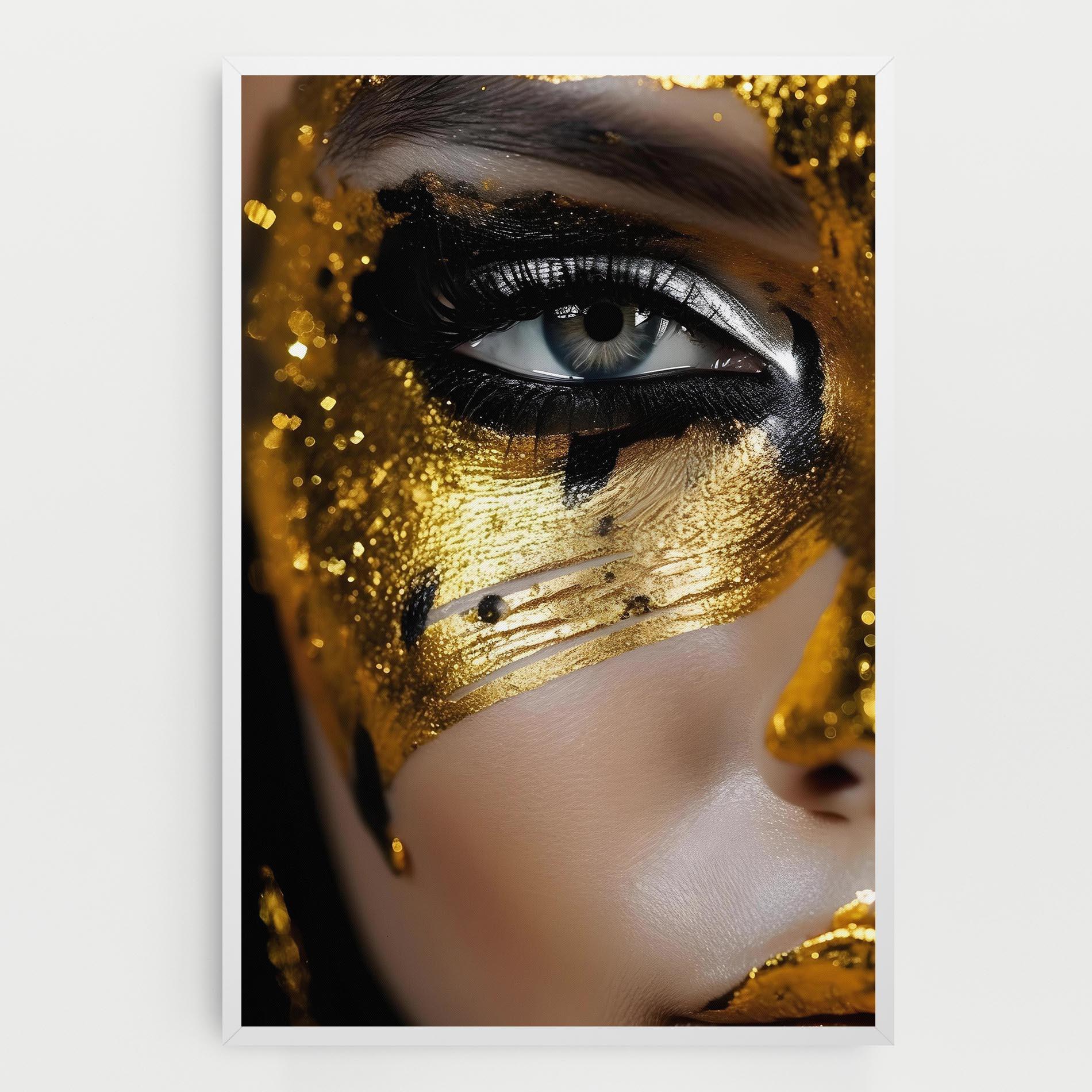 Vászonkép Black Gold Eyeliner mockup 0