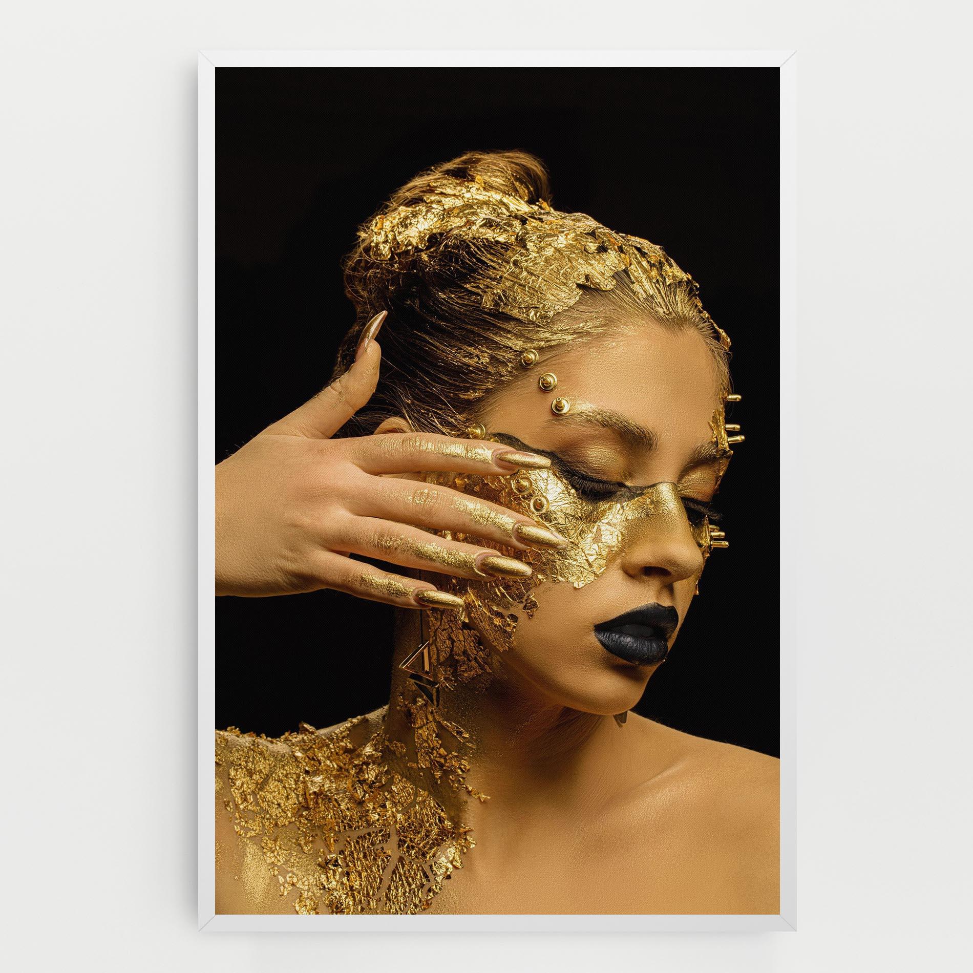 Vászonkép Festive Golden Makeup mockup 0