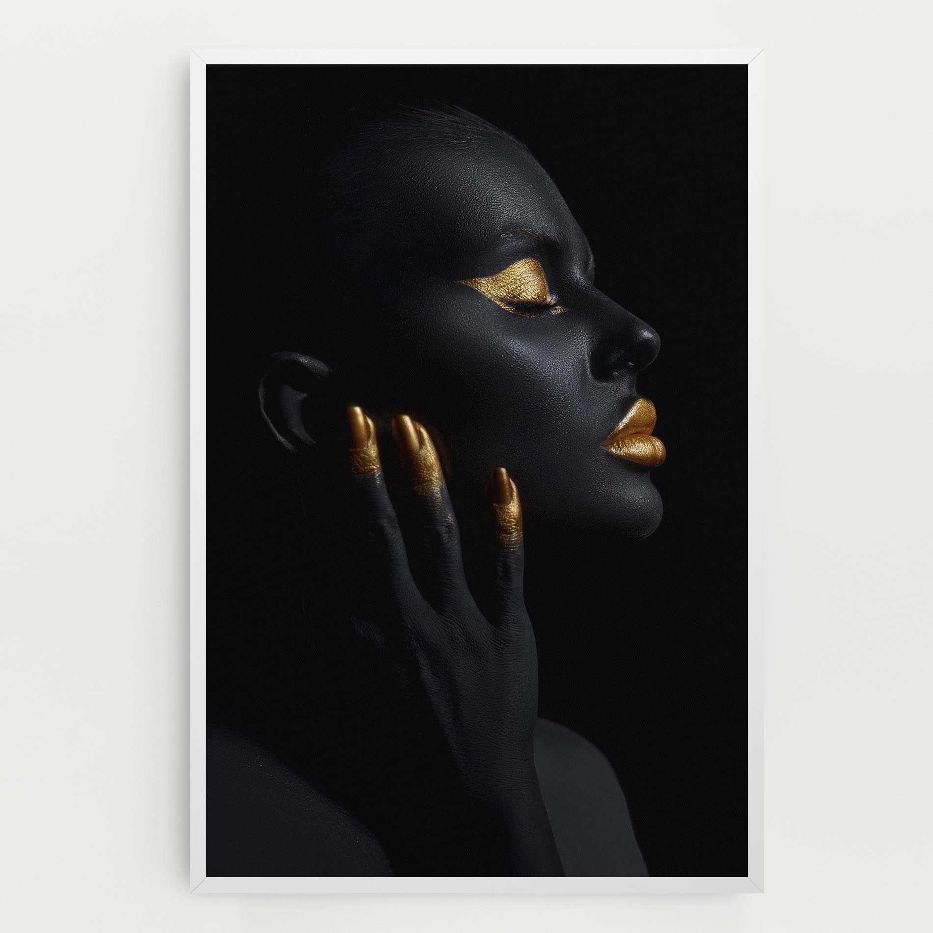 Gold Black Paint mockup 0