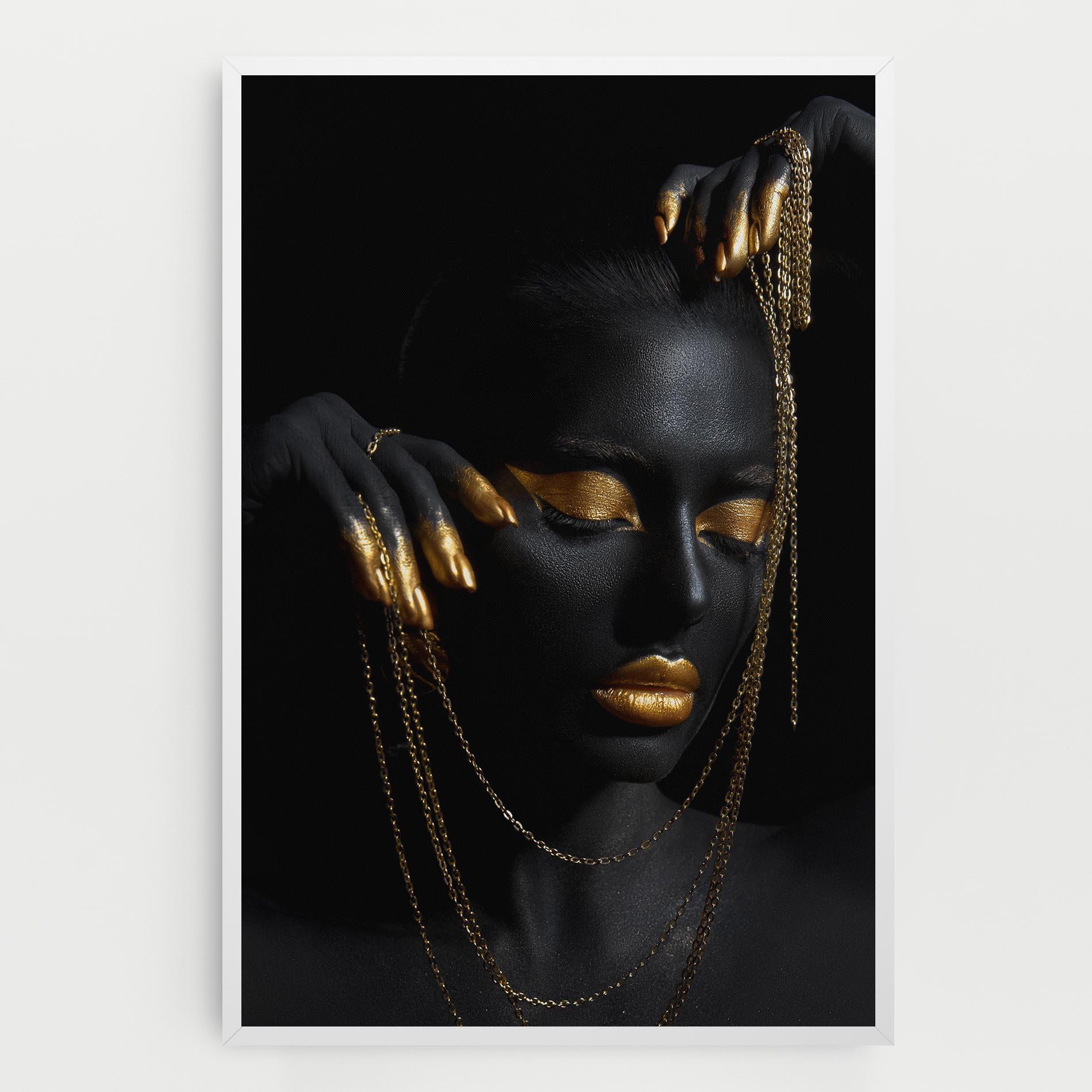 Vászonkép Gold Black Skin mockup 0