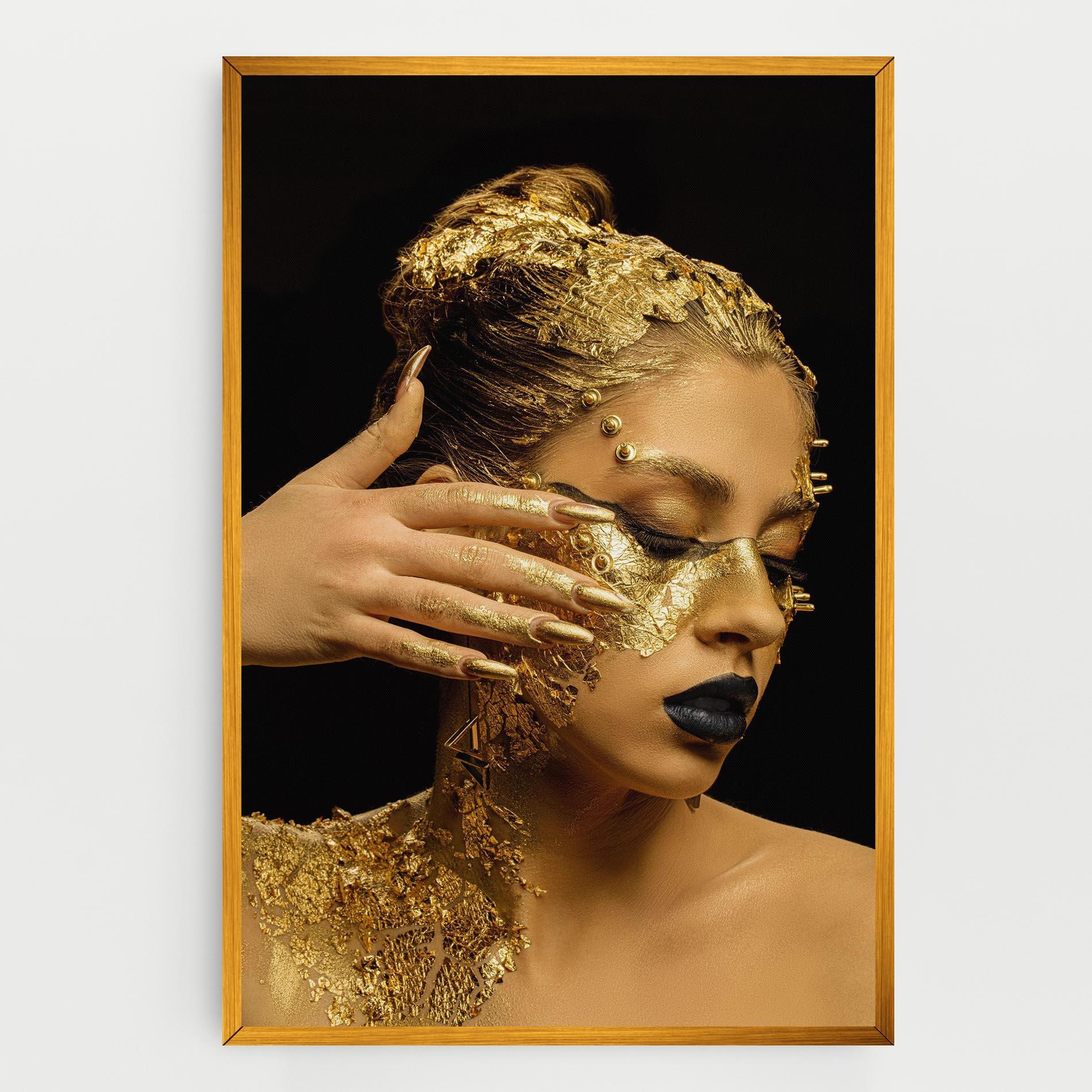 Vászonkép Festive Golden Makeup mockup 0
