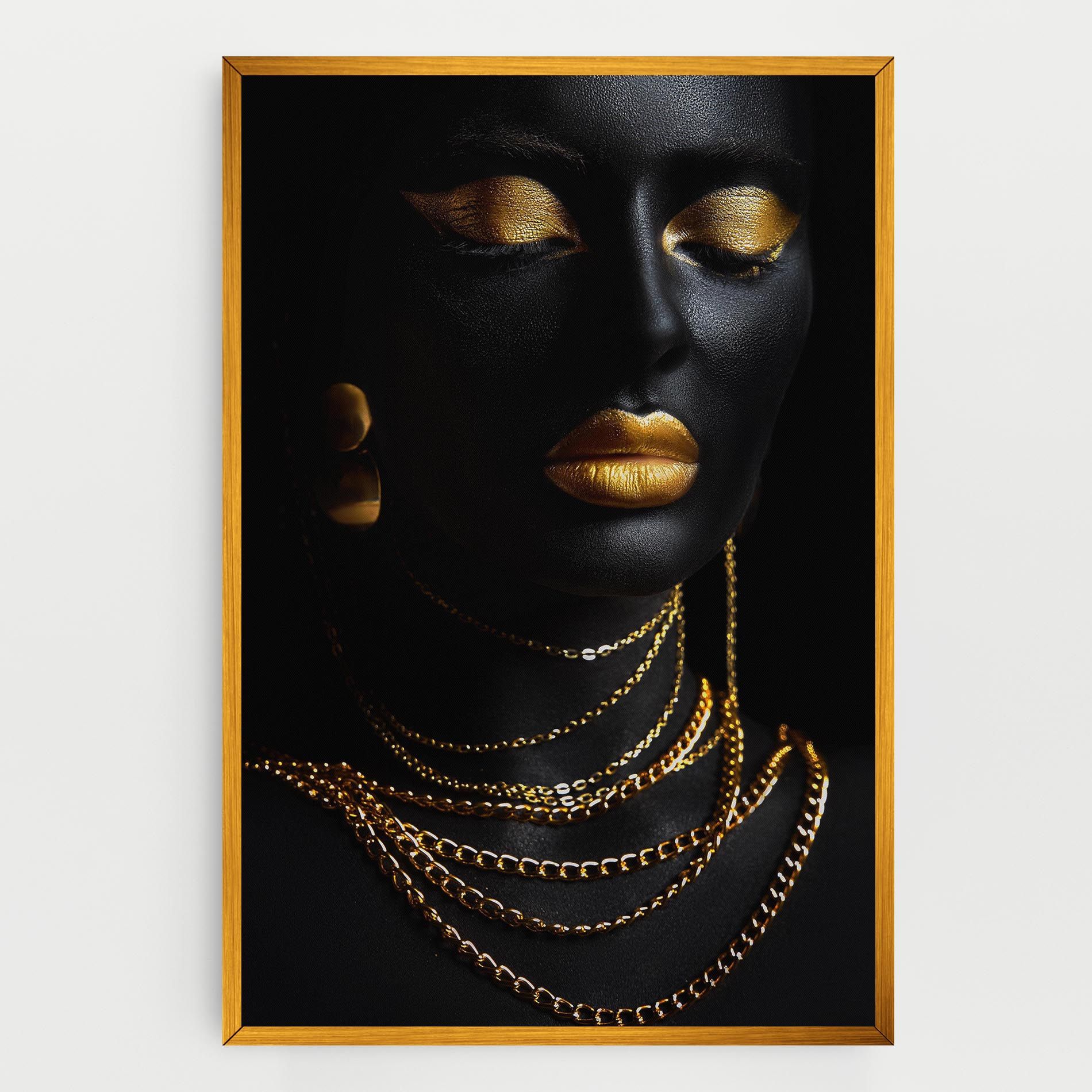 Gold Makeup Lips mockup 0