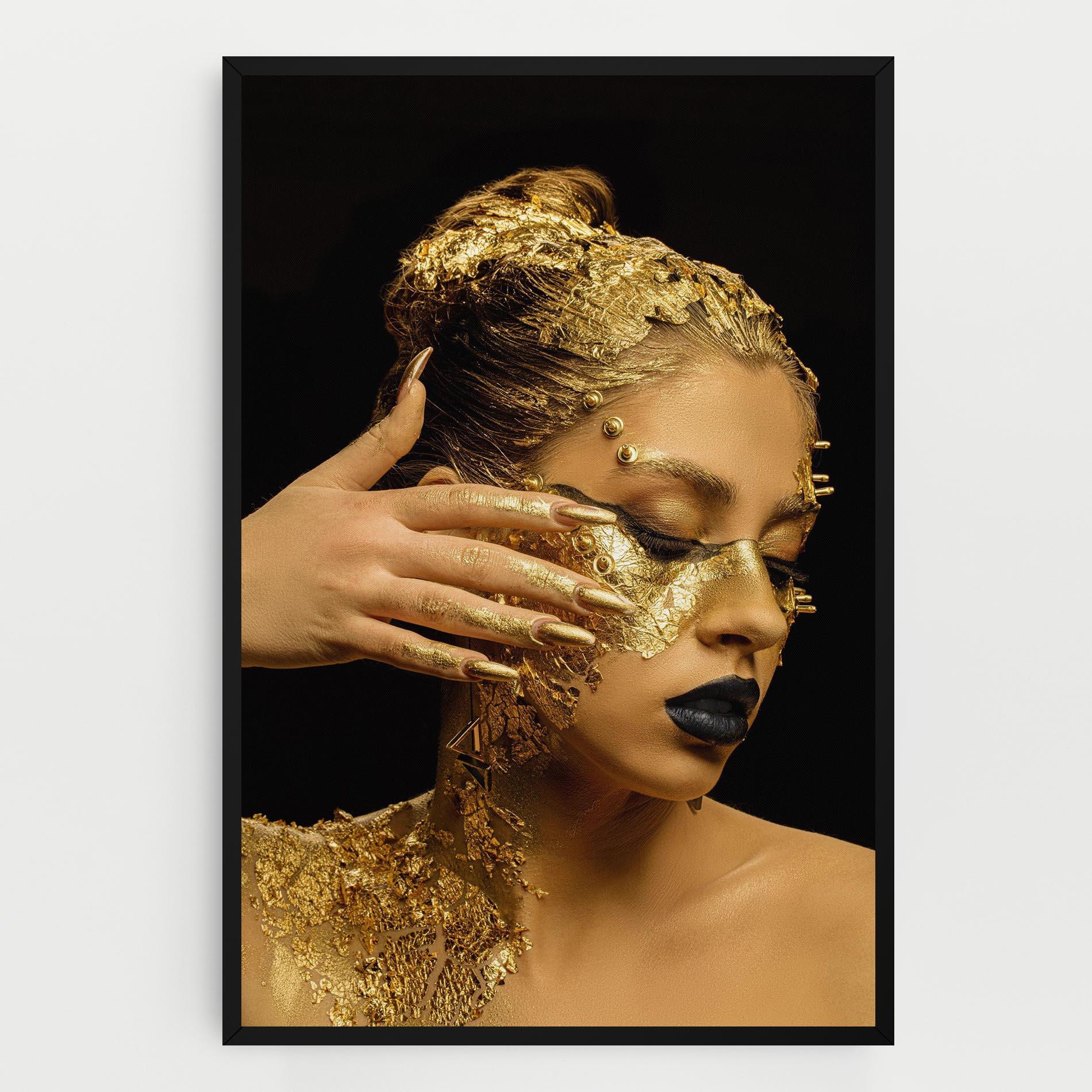 Vászonkép Festive Golden Makeup mockup 0