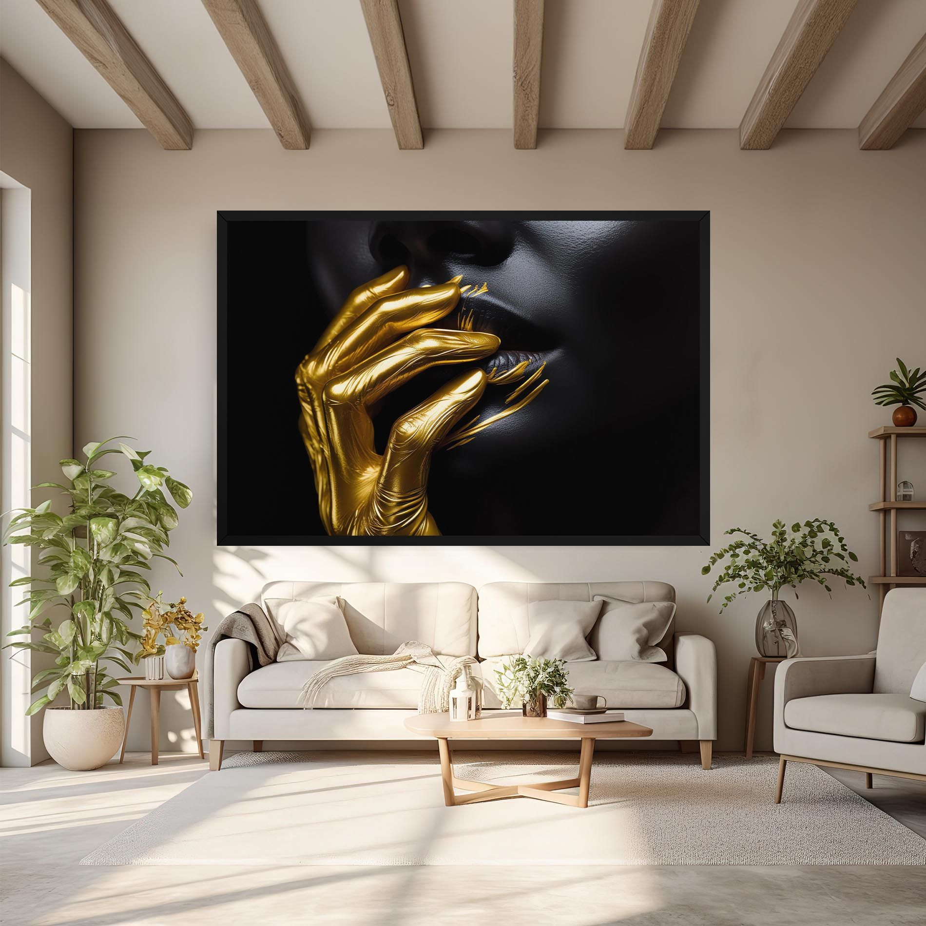 Gold Small Hand mockup 6