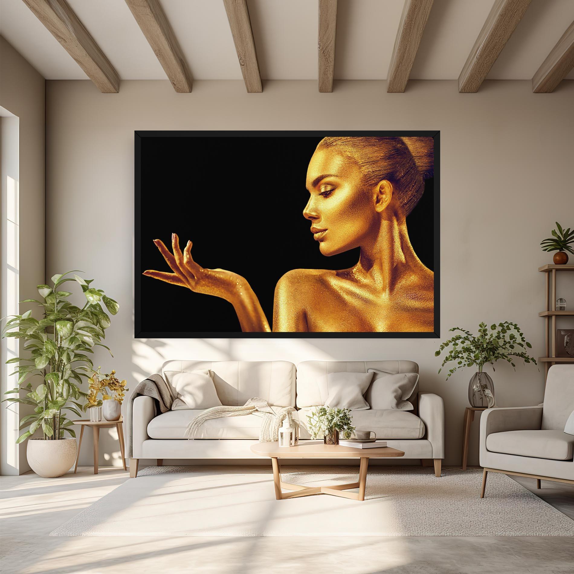 Vászonkép Golden Glamour mockup 6