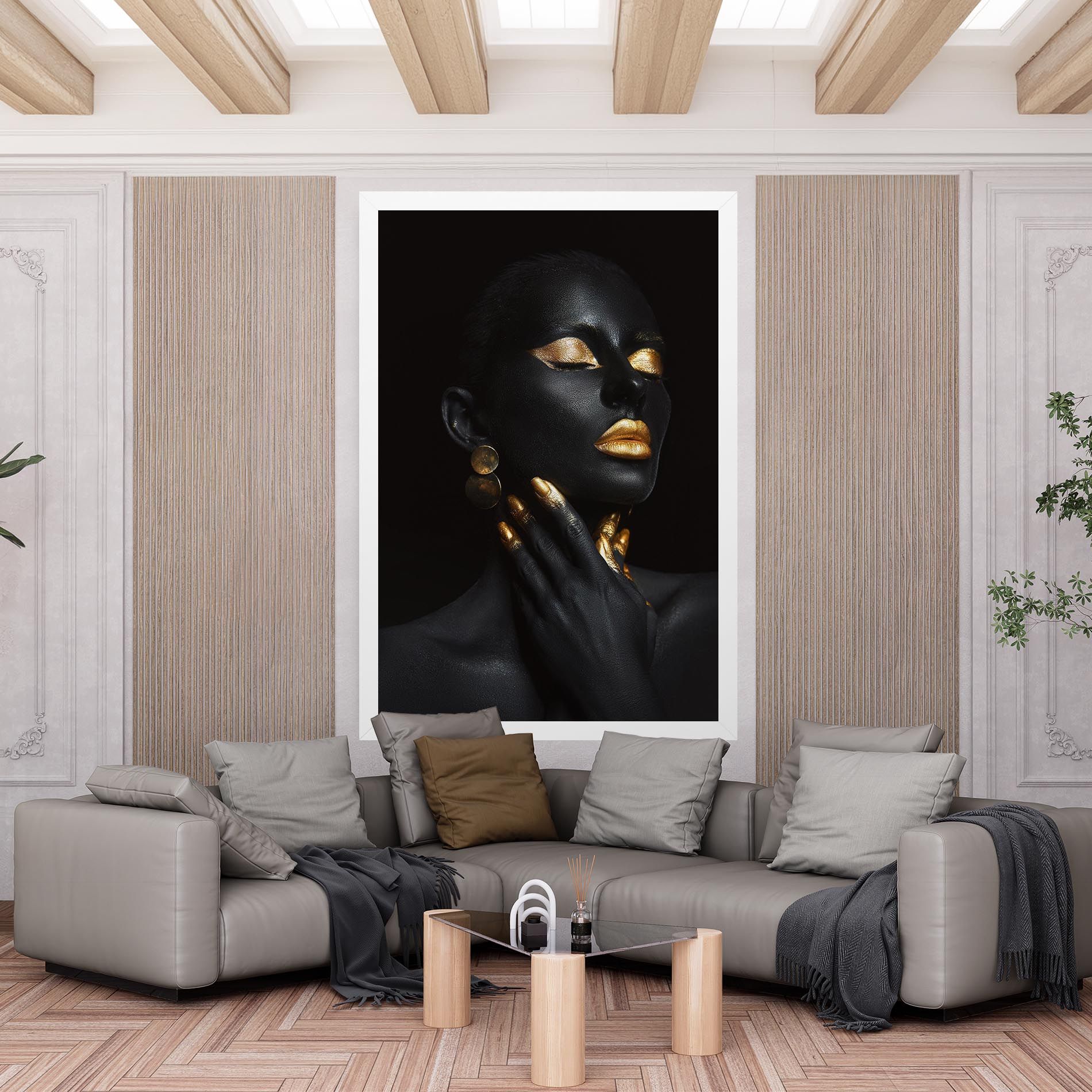 Eyelids Gold Makeup mockup 6