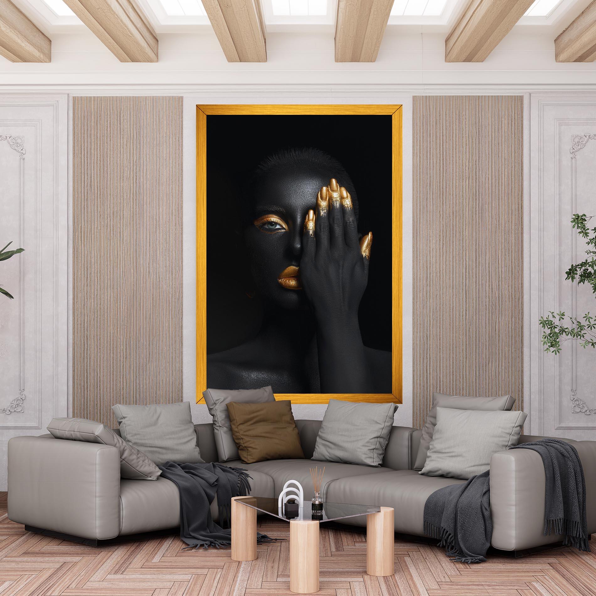 Vászonkép Gold Makeup Chain mockup 6