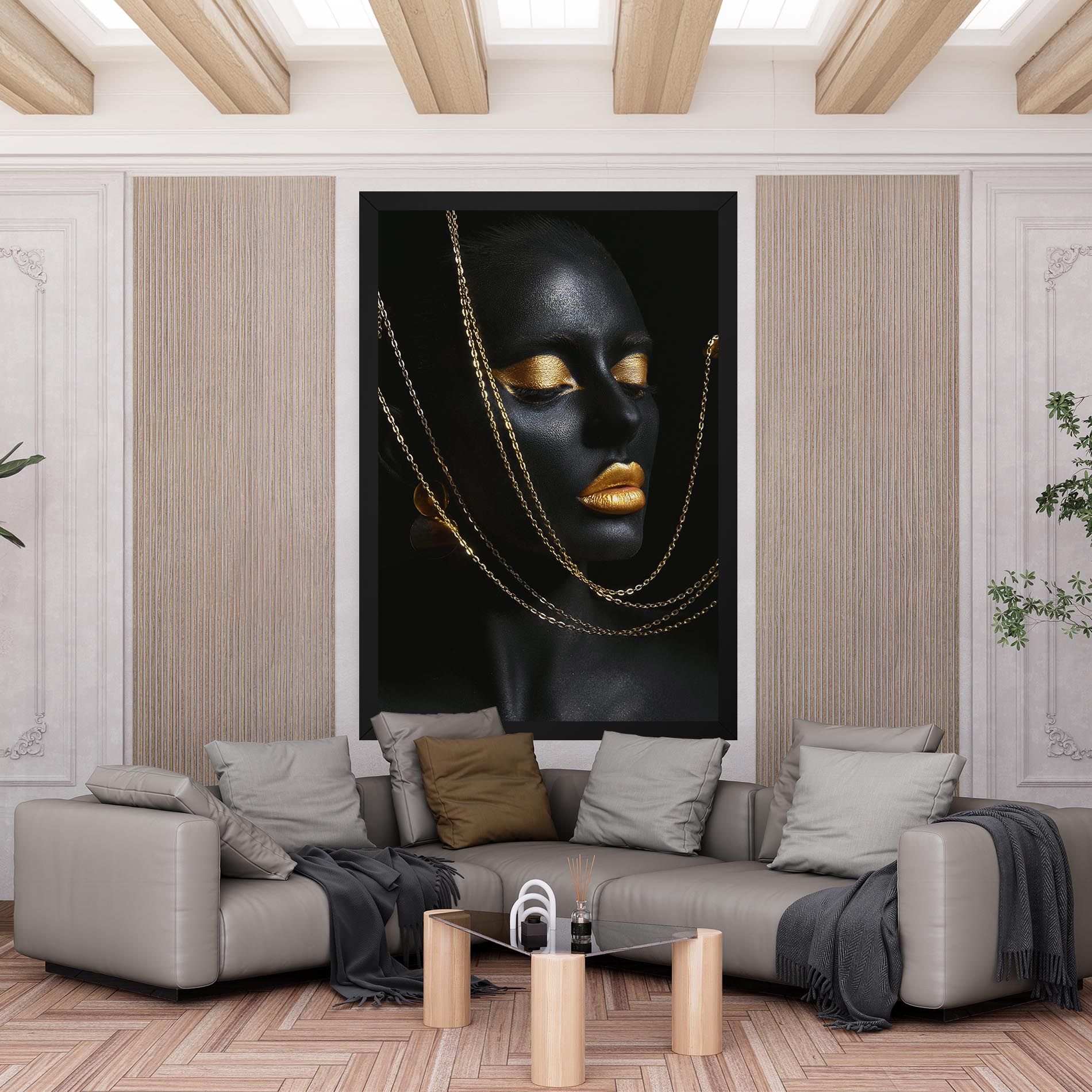 Chain Gold Lips mockup 6