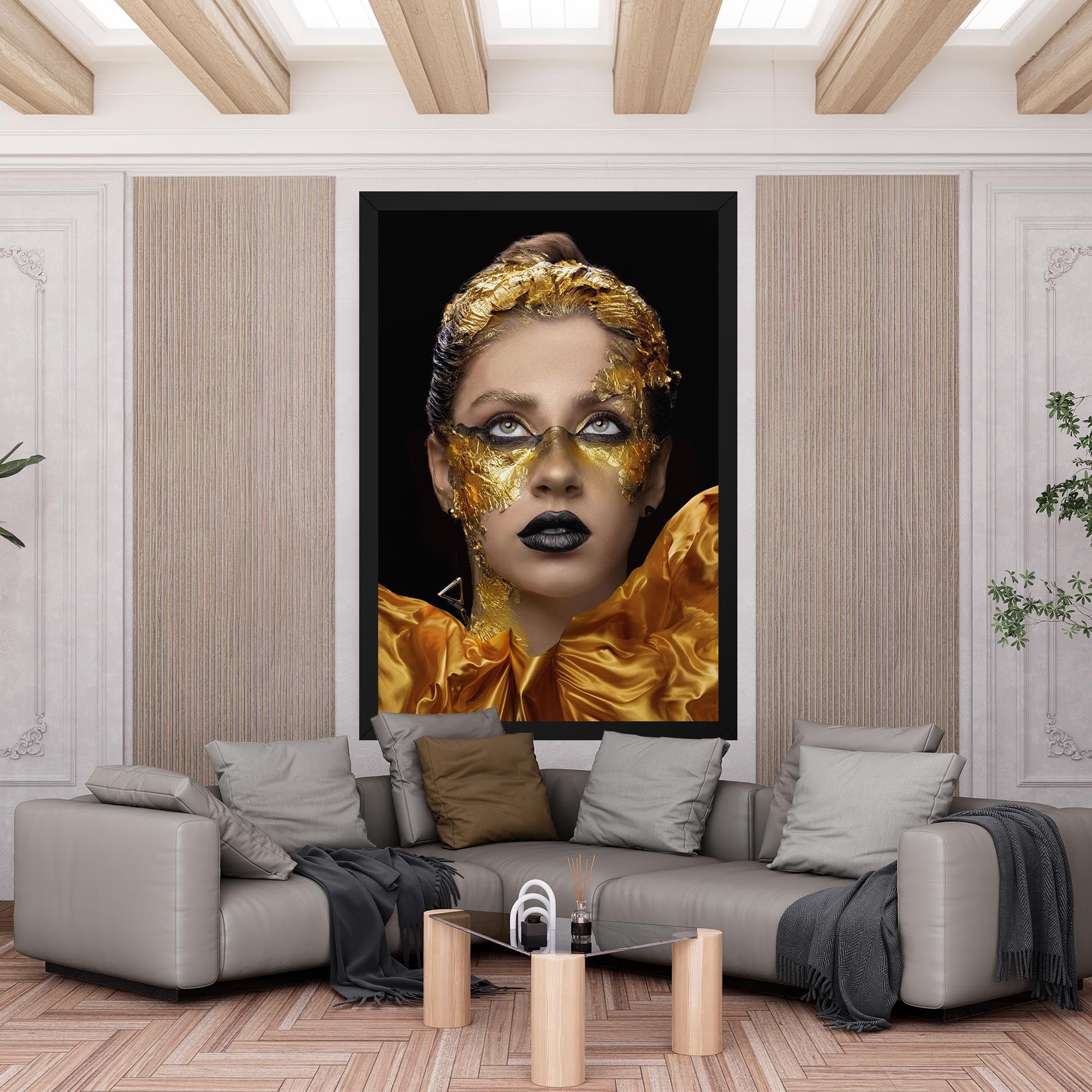 Glamorous Gold Outfit mockup 6