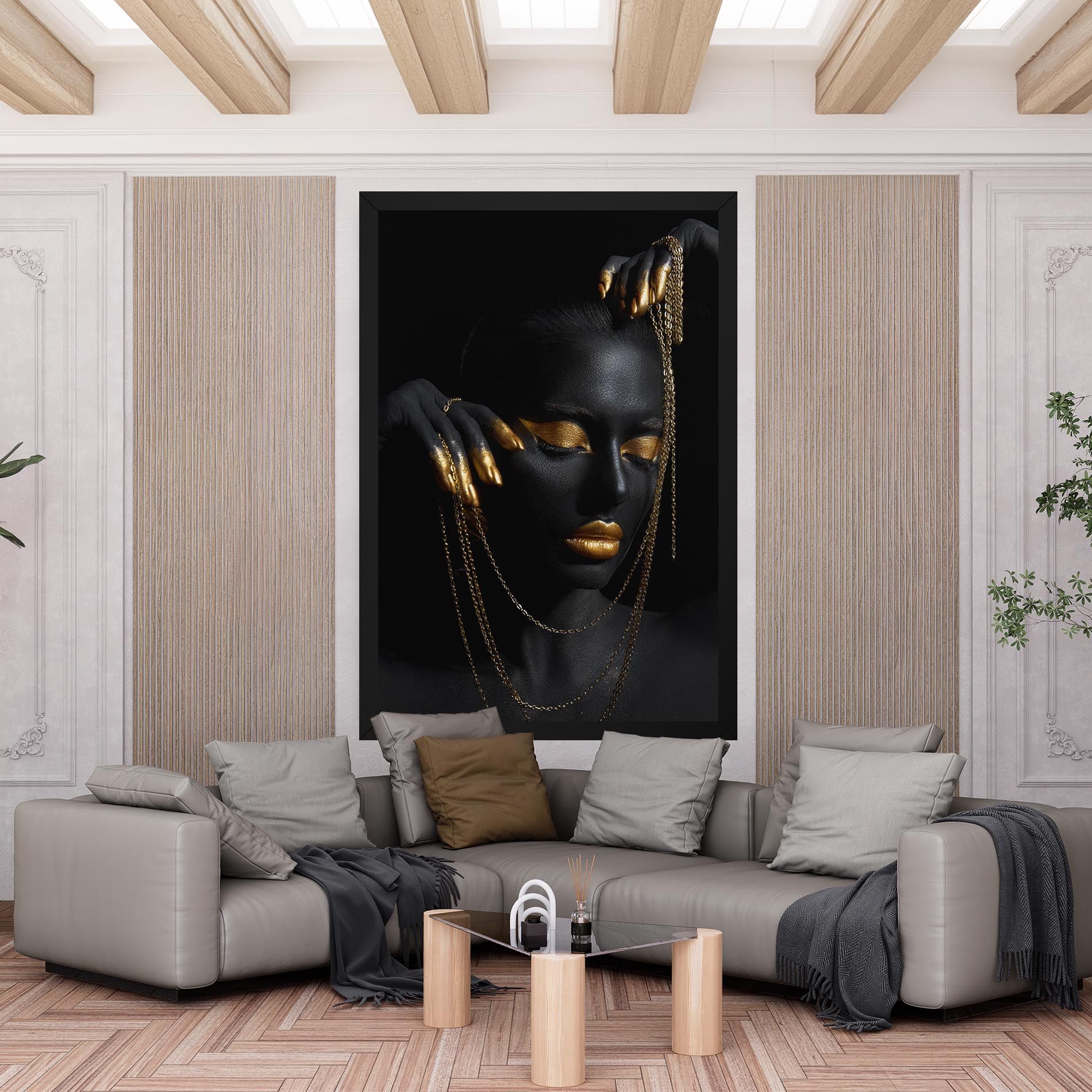 Gold Black Skin mockup 6