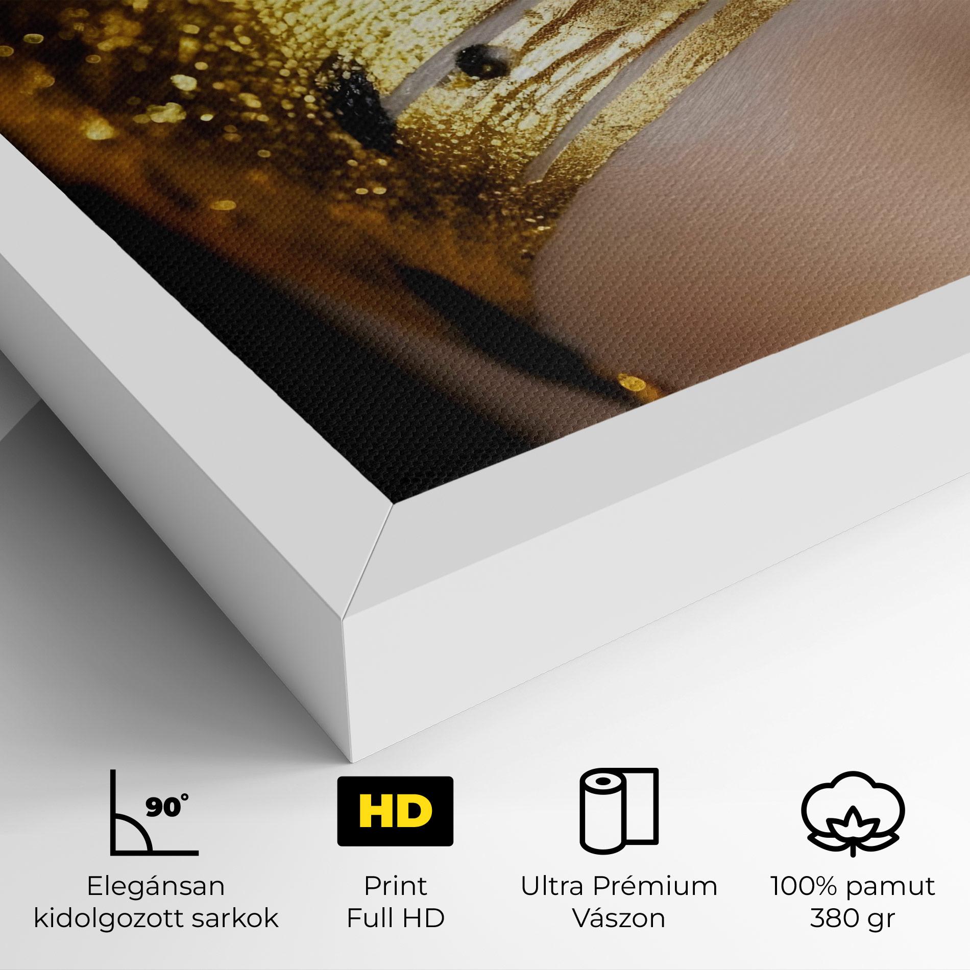 Vászonkép Black Gold Eyeliner mockup 4