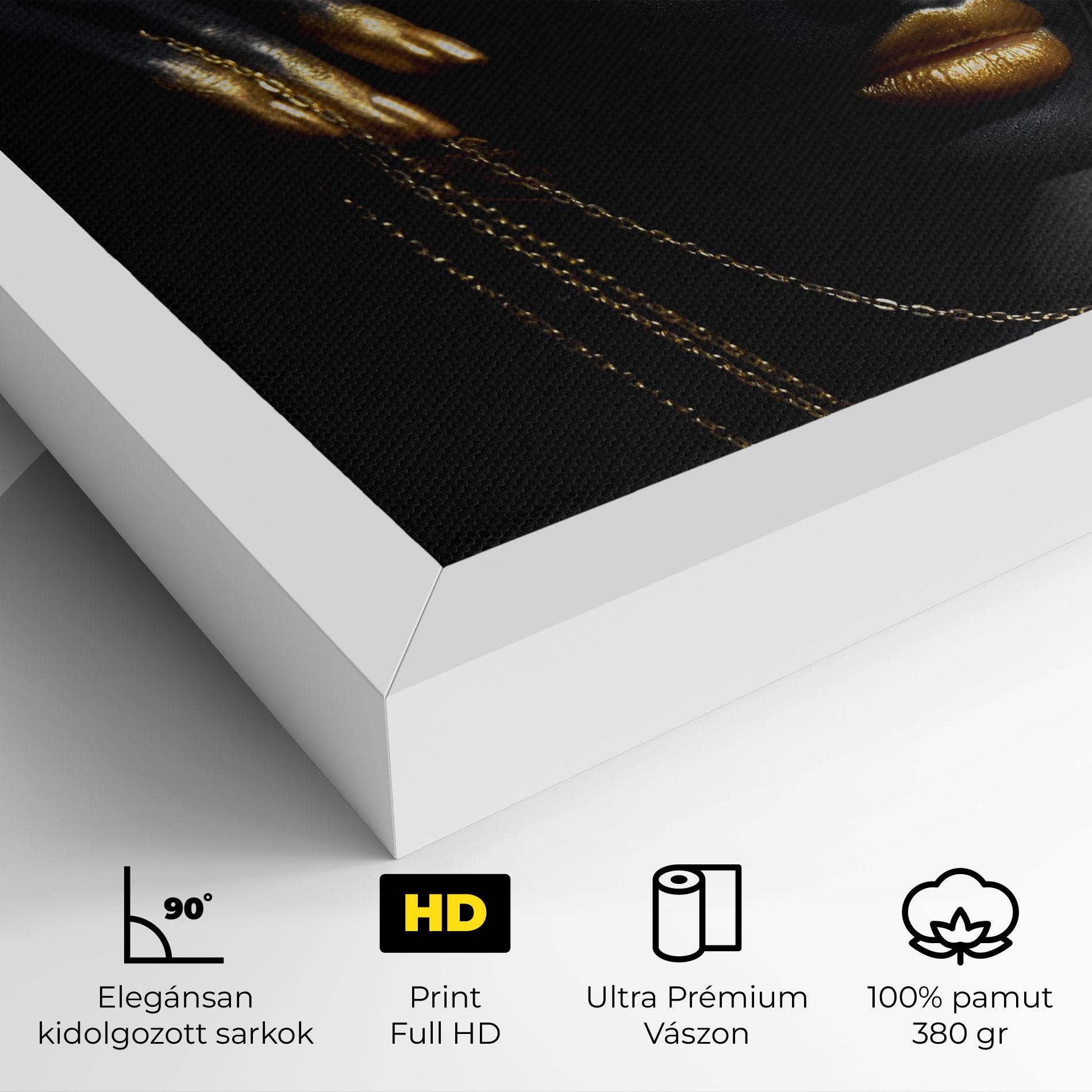 Vászonkép Gold Black Skin mockup 4