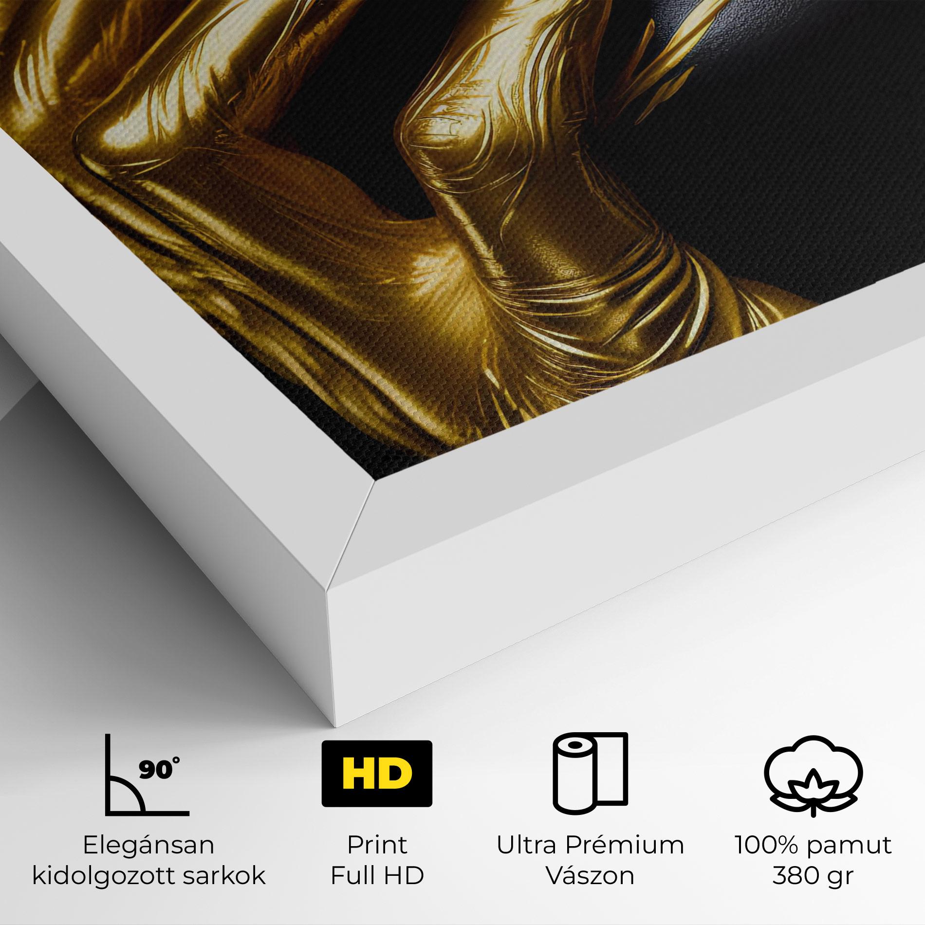 Vászonkép Gold Small Hand mockup 4